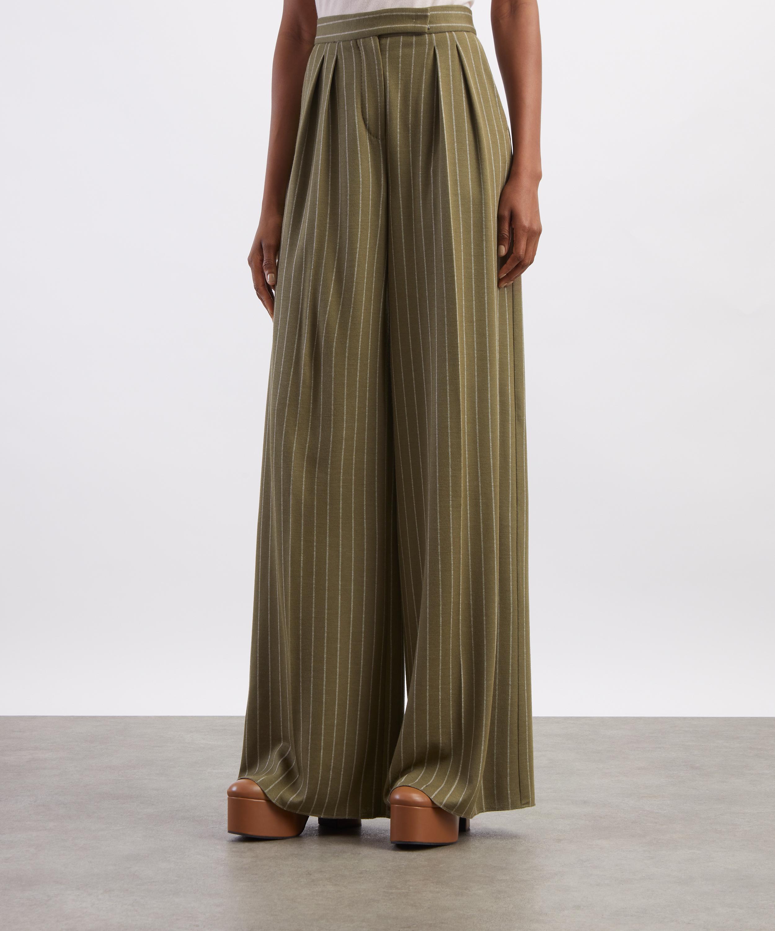 Max Mara - Rio Pinstripe Wide-Leg Trousers image number 2