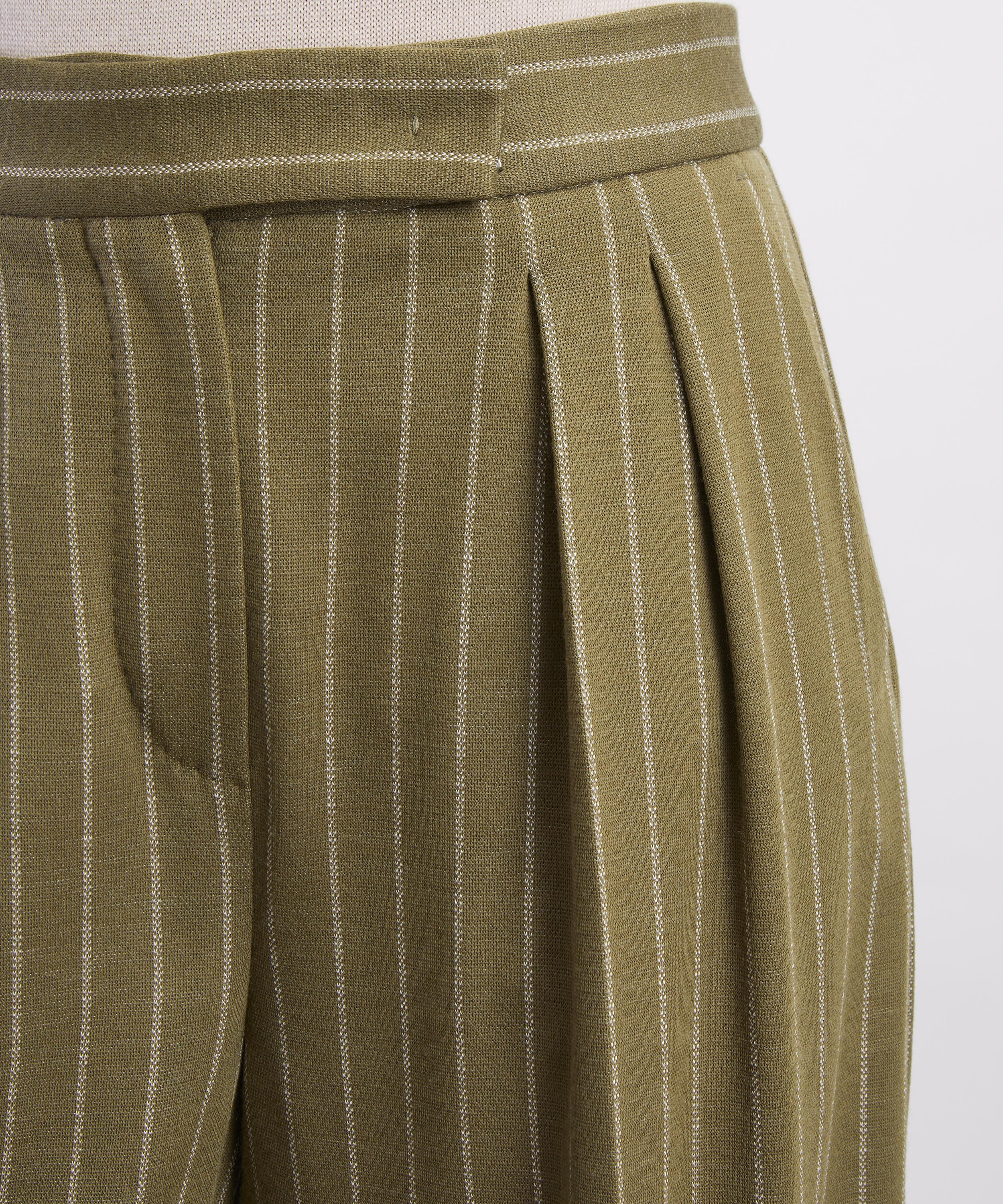 Max Mara - Rio Pinstripe Wide-Leg Trousers image number 4