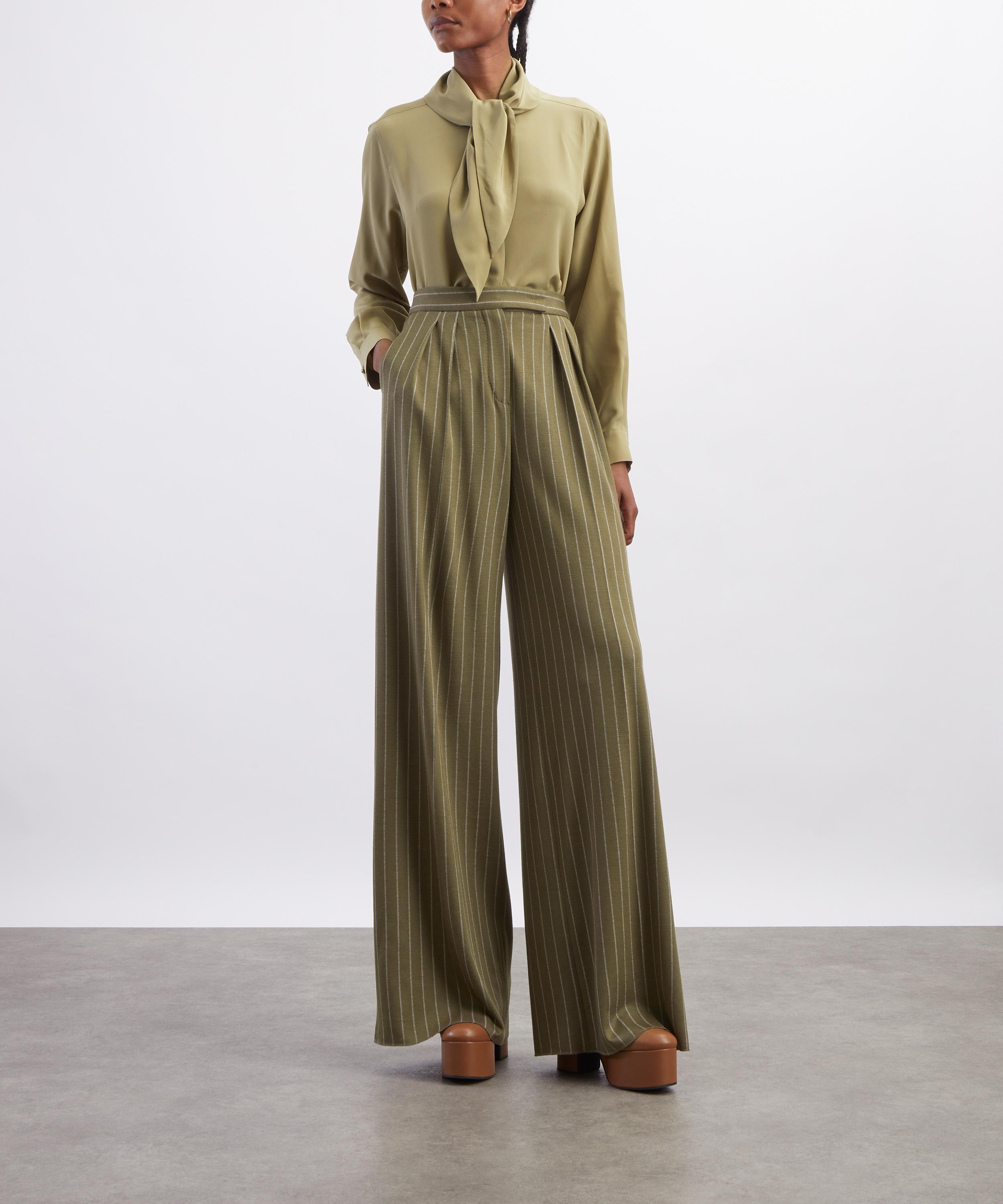 Max Mara - Dry Silk Scarf-Neck Shirt image number 1