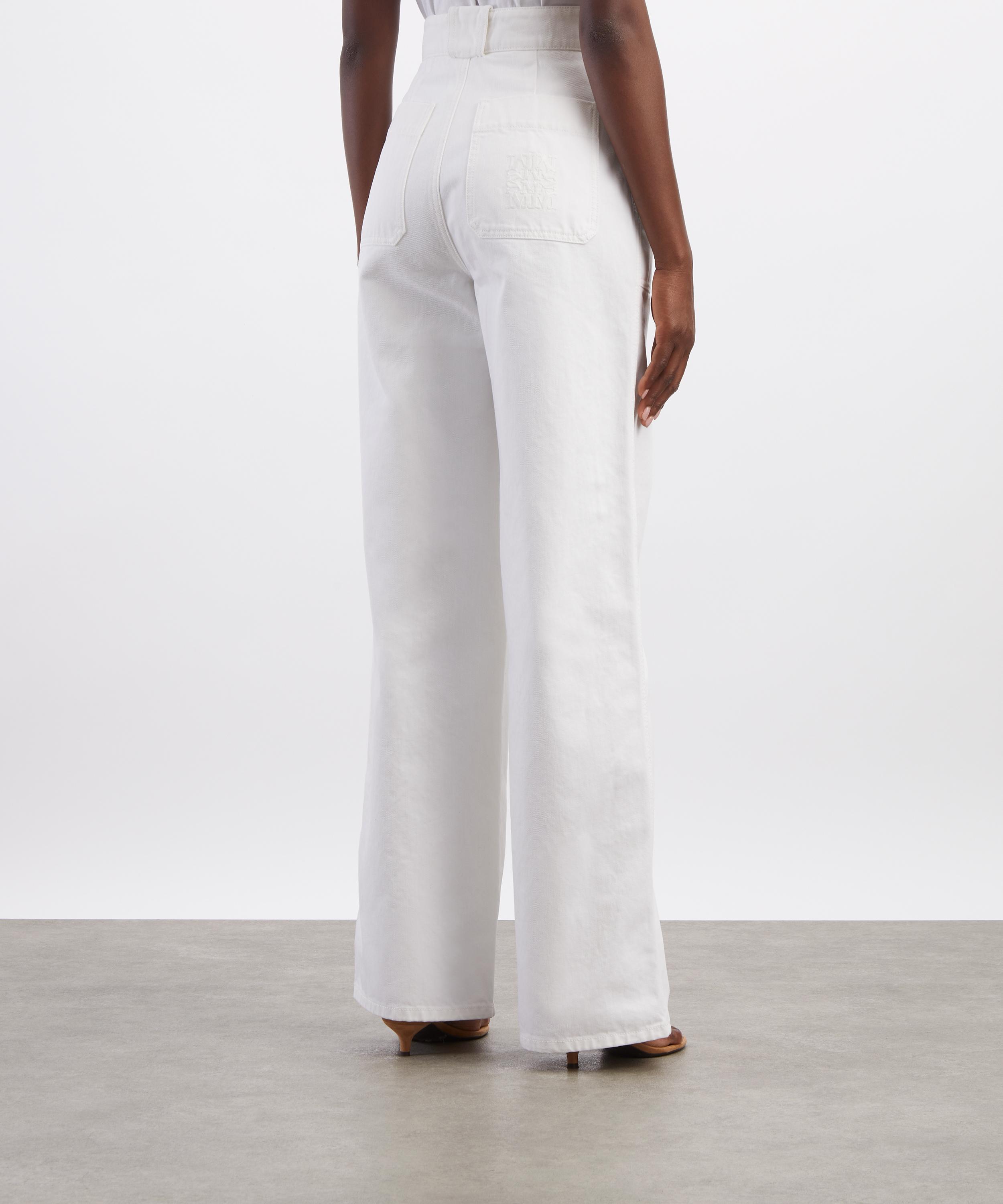 Max Mara - Badesse Cotton Bull Denim Wide-Leg Trousers image number 3