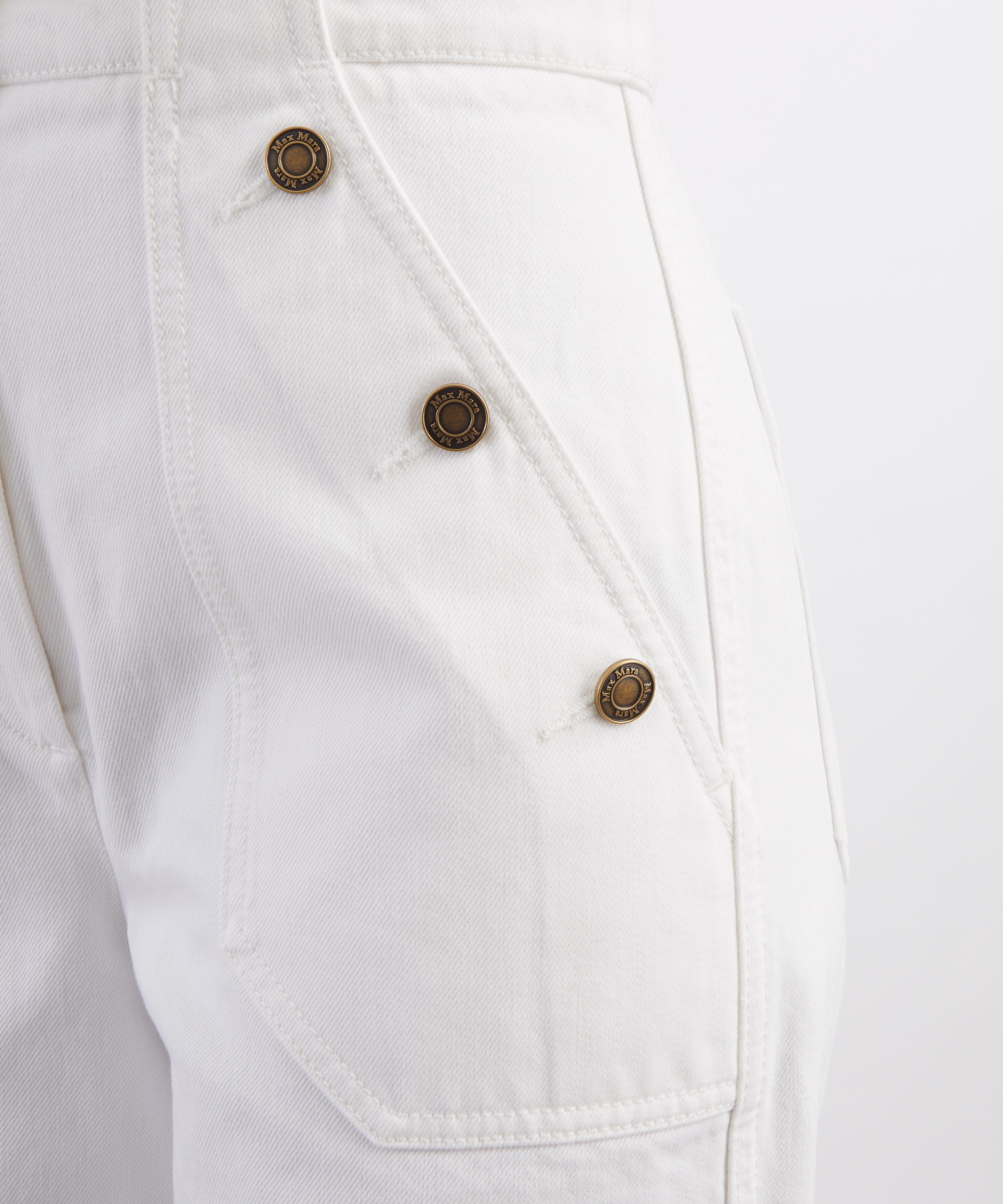 Max Mara - Badesse Cotton Bull Denim Wide-Leg Trousers image number 4