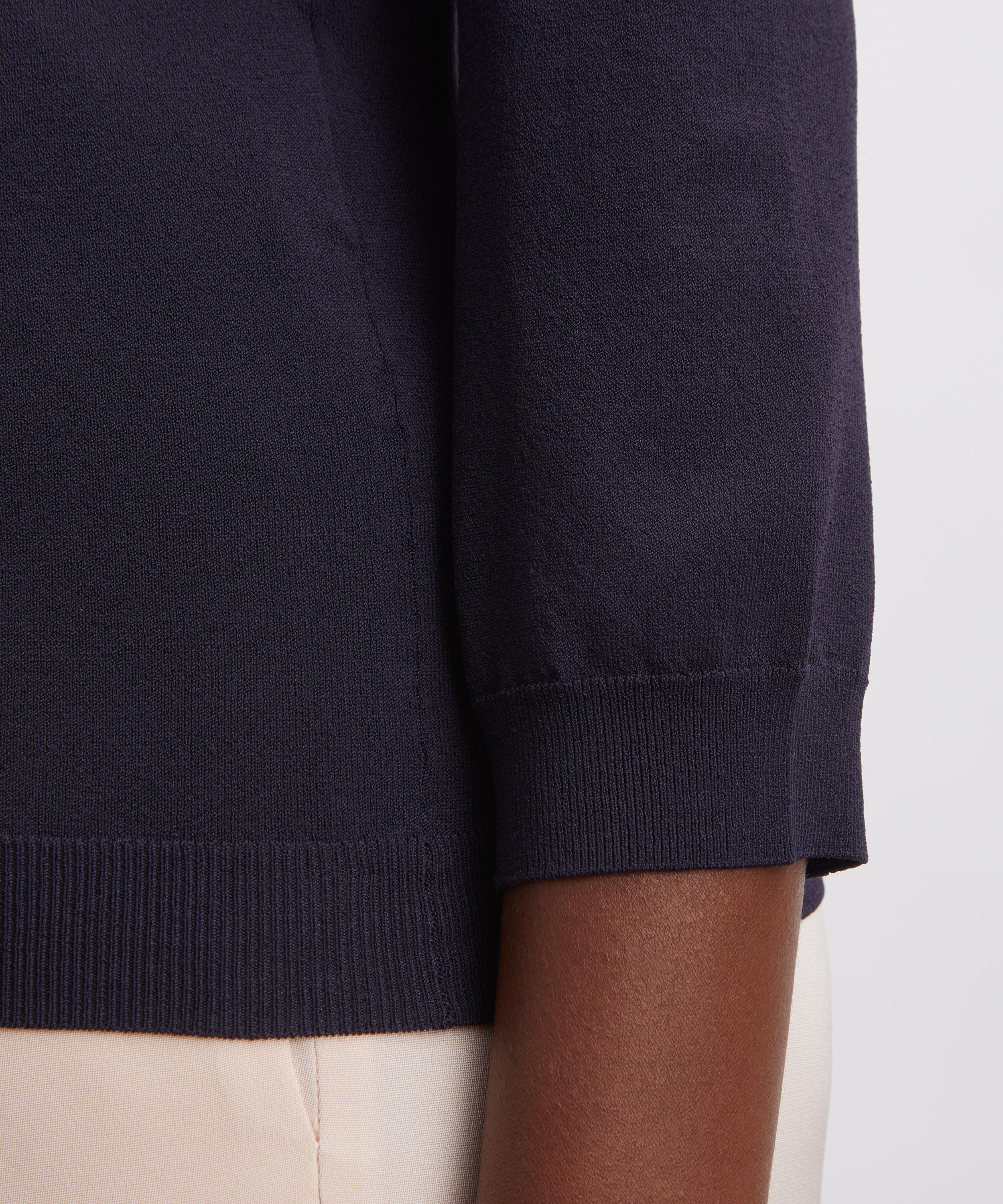 Max Mara - Navy Fenice Scarf Jumper image number 4