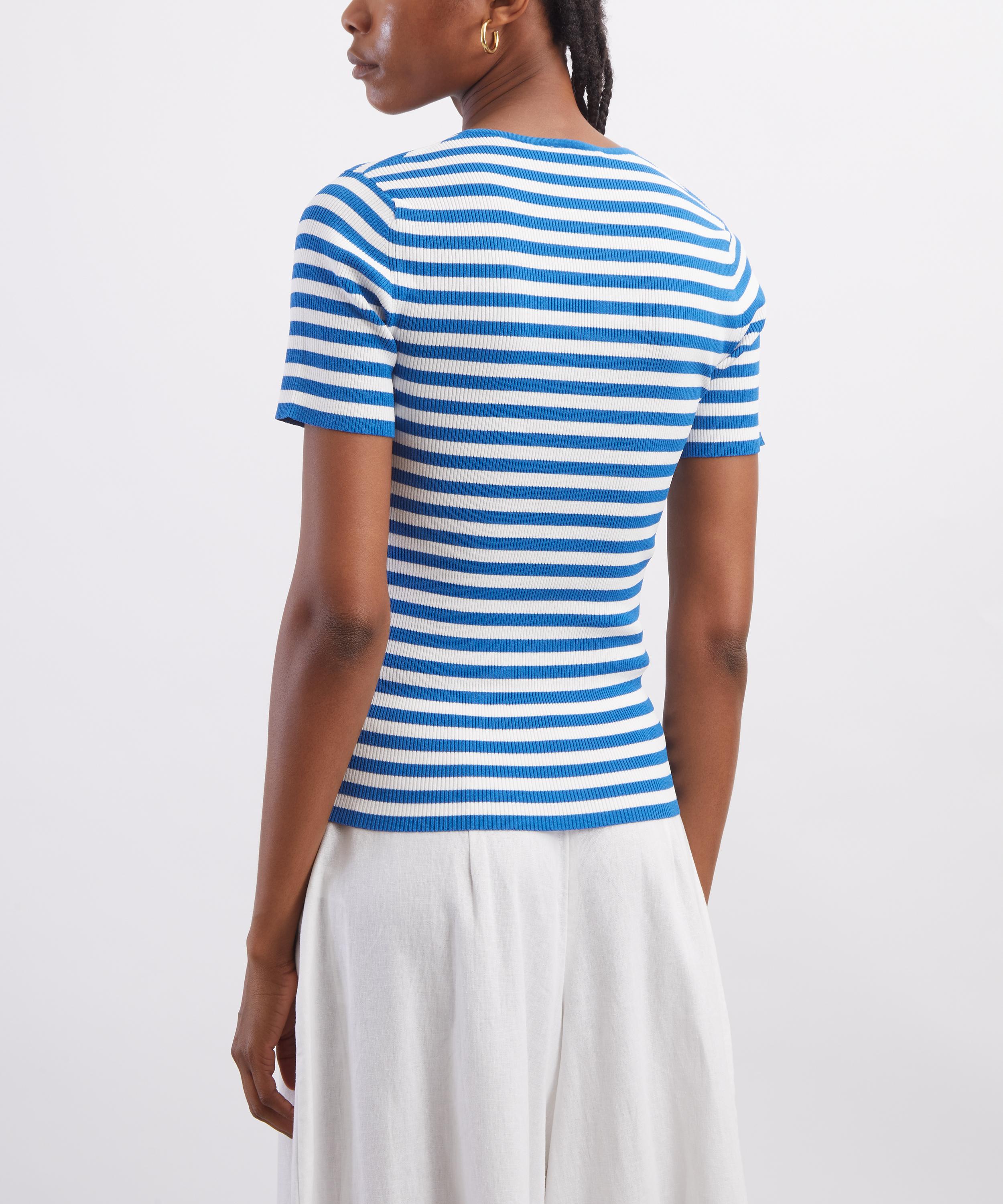 Max Mara - Palmeti Bow-Tie Striped T-Shirt image number 3