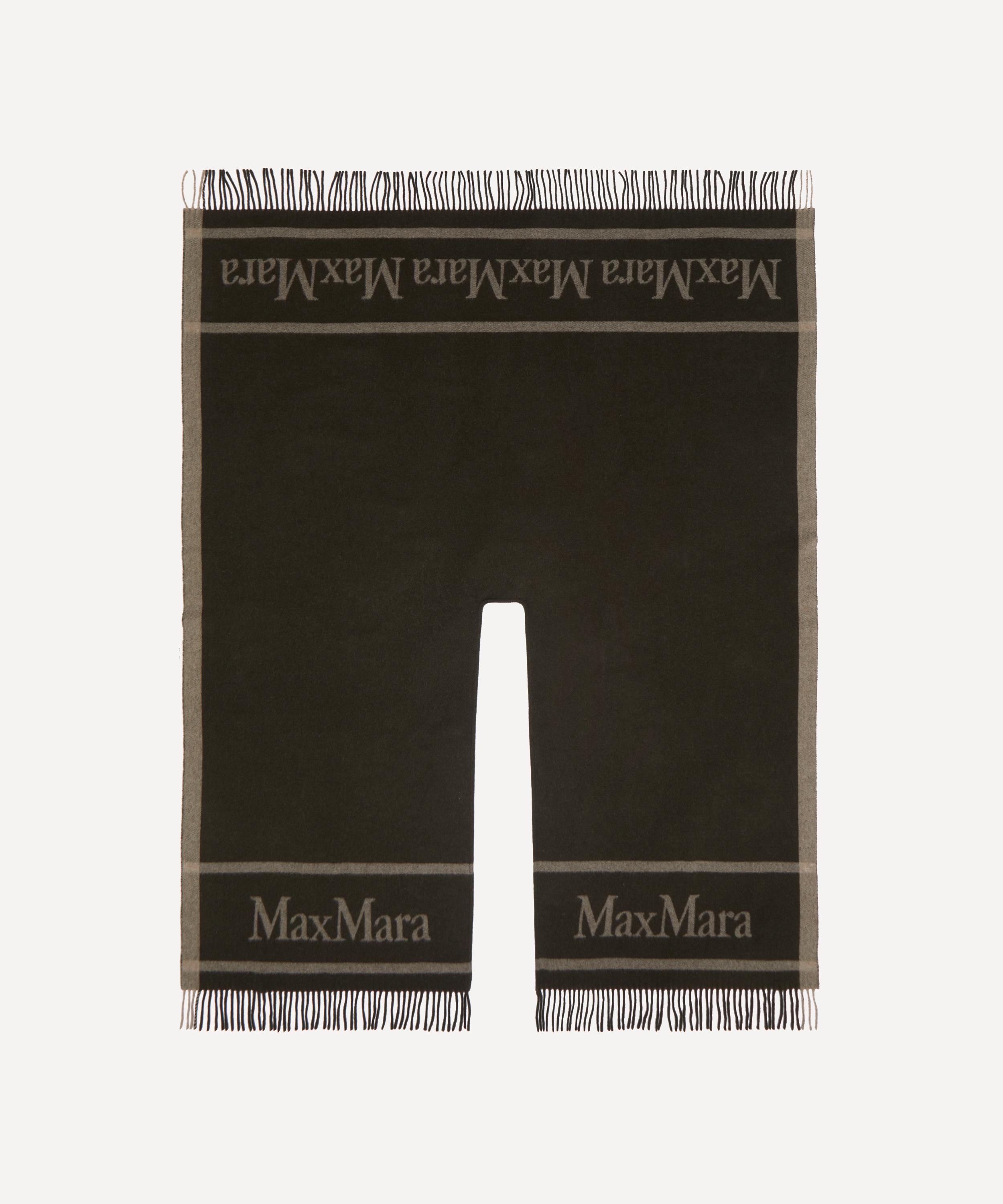Max Mara - Dark Brown Hildestole Scarf image number 0