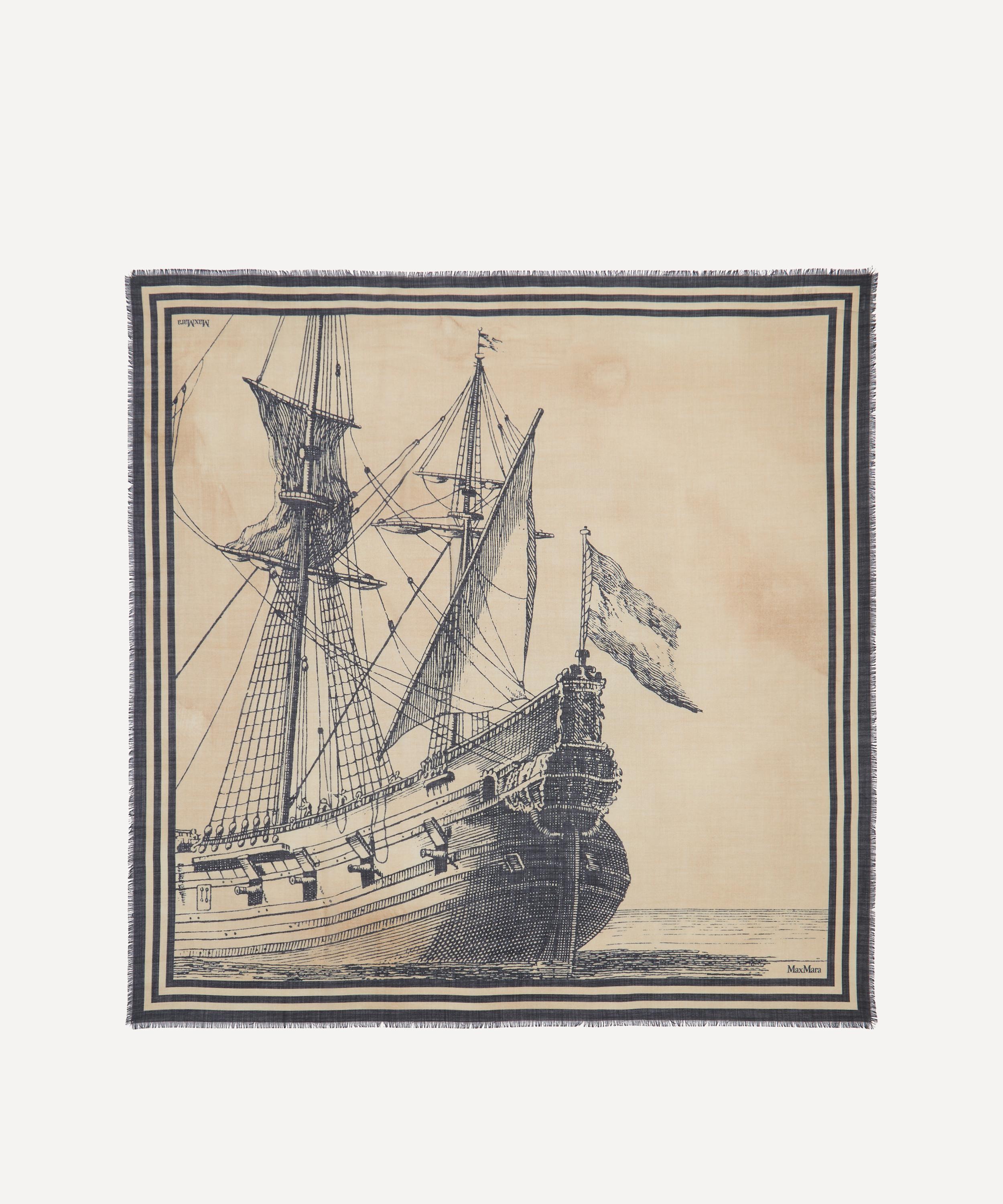 Max Mara - Wool and Silk Printed Scarf