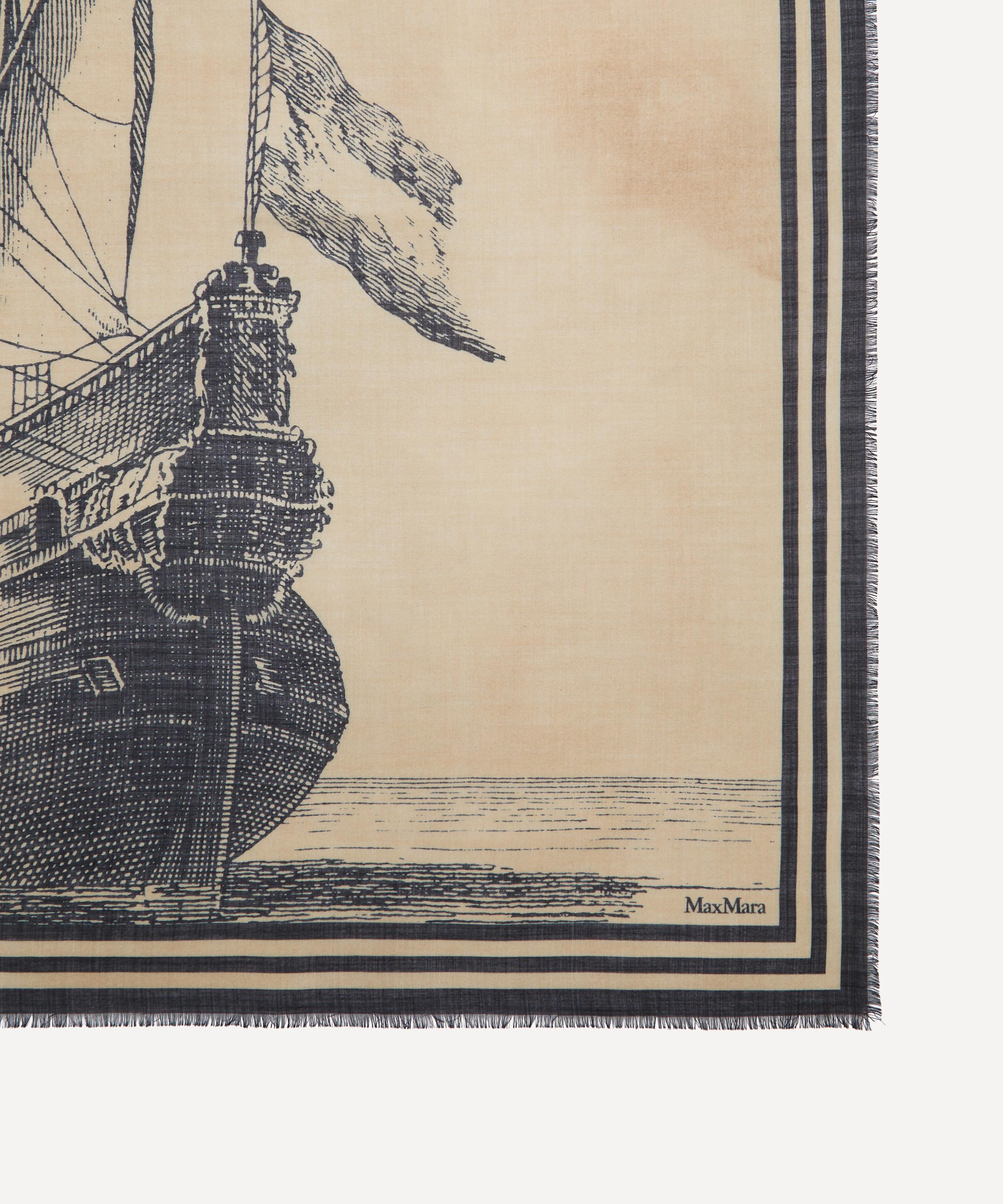 Max Mara - Wool and Silk Printed Scarf image number 2