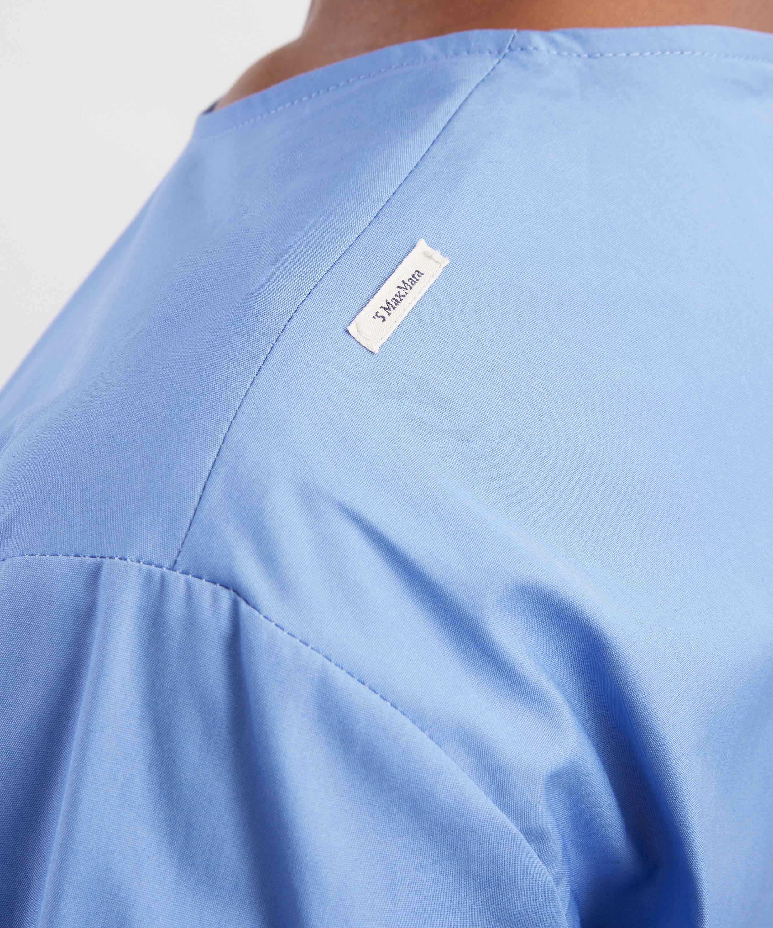 S Max Mara - Light Blue Poplin Blouse image number 4