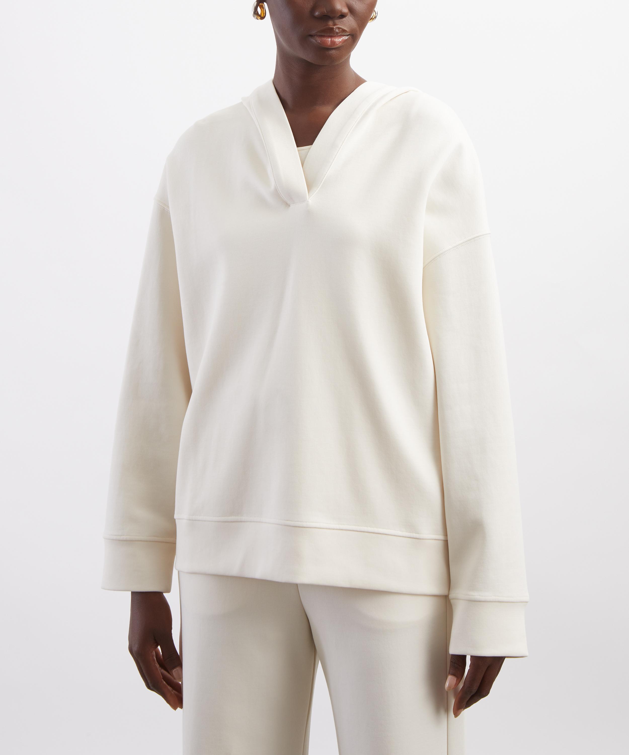 S Max Mara - Bueno Technical Jersey Hooded Sweatshirt image number 2