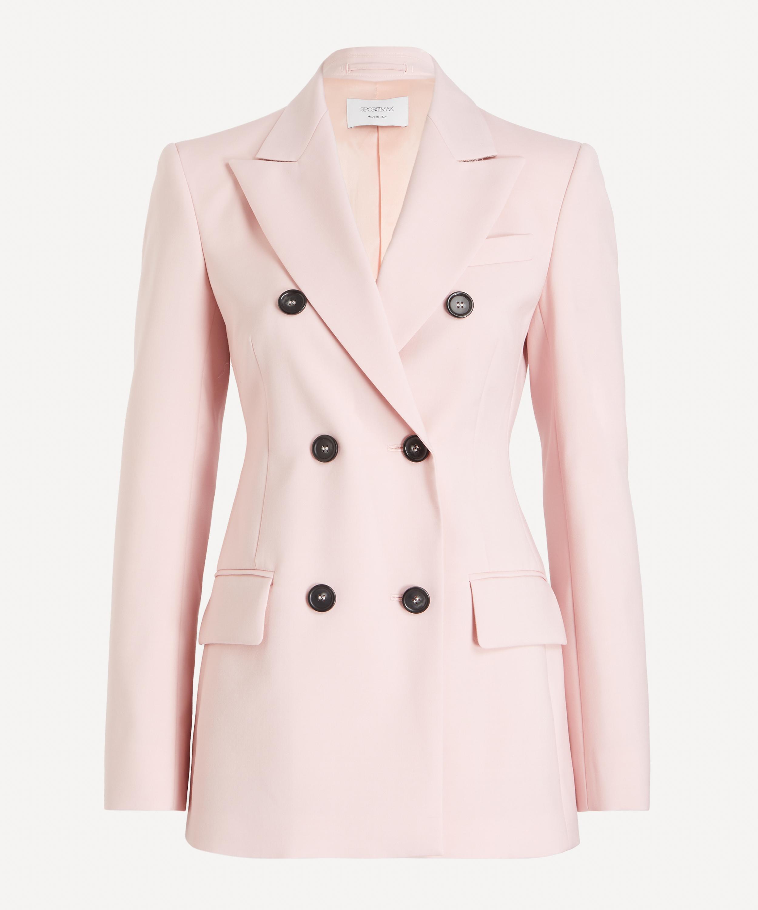 Sportmax - Pink Double-Breasted Blazer image number 0