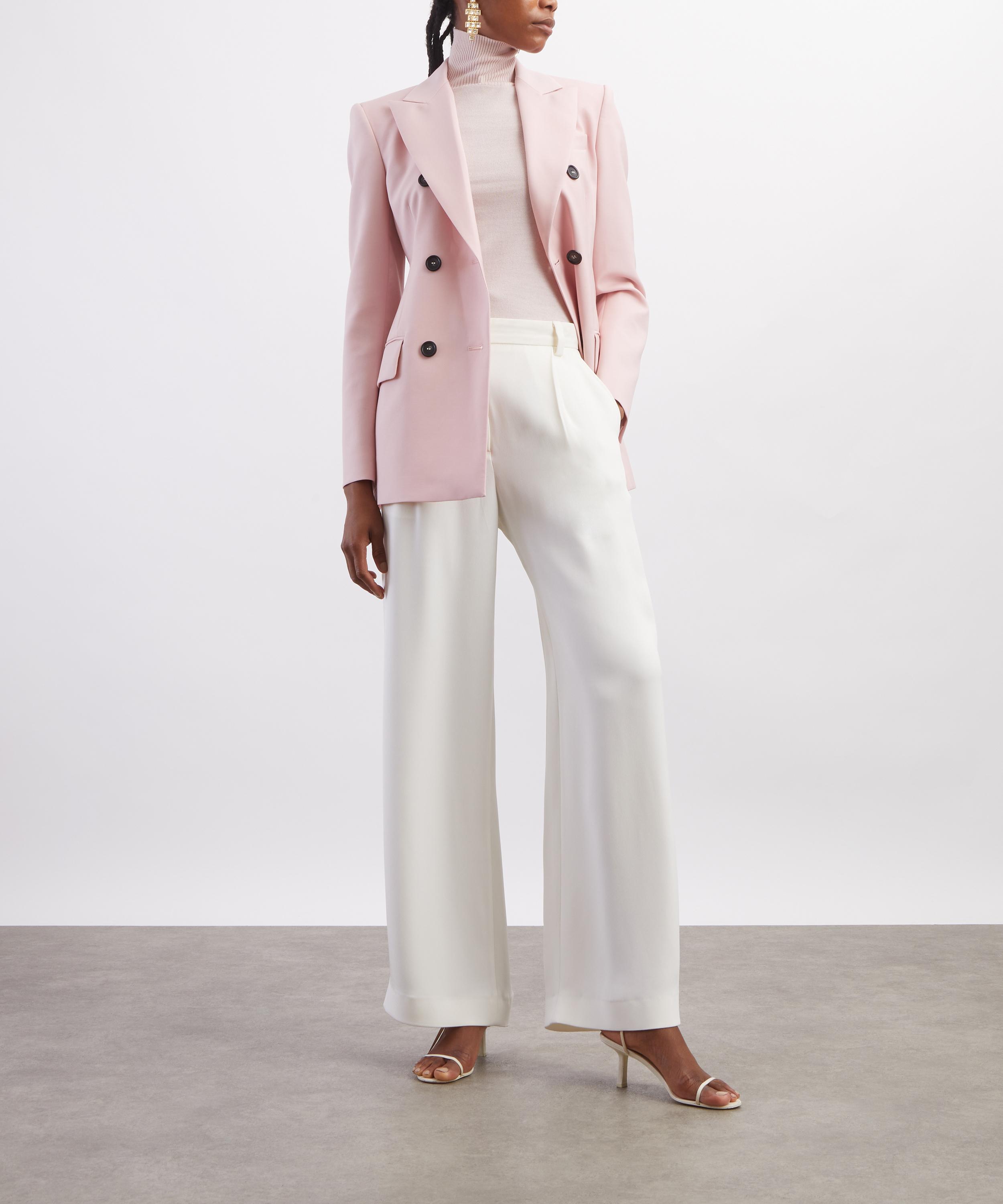 Sportmax - Pink Double-Breasted Blazer image number 1