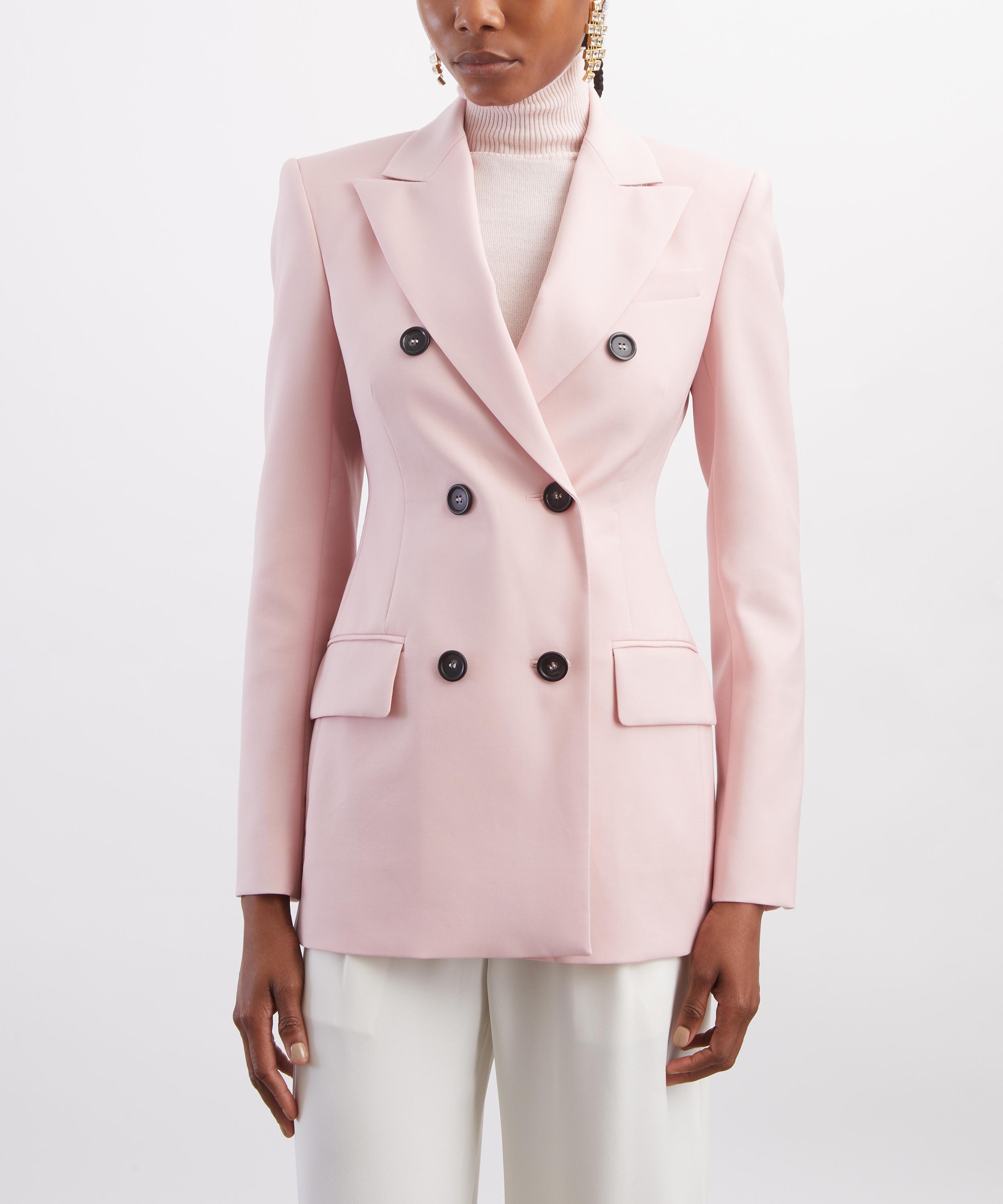 Sportmax - Pink Double-Breasted Blazer image number 2