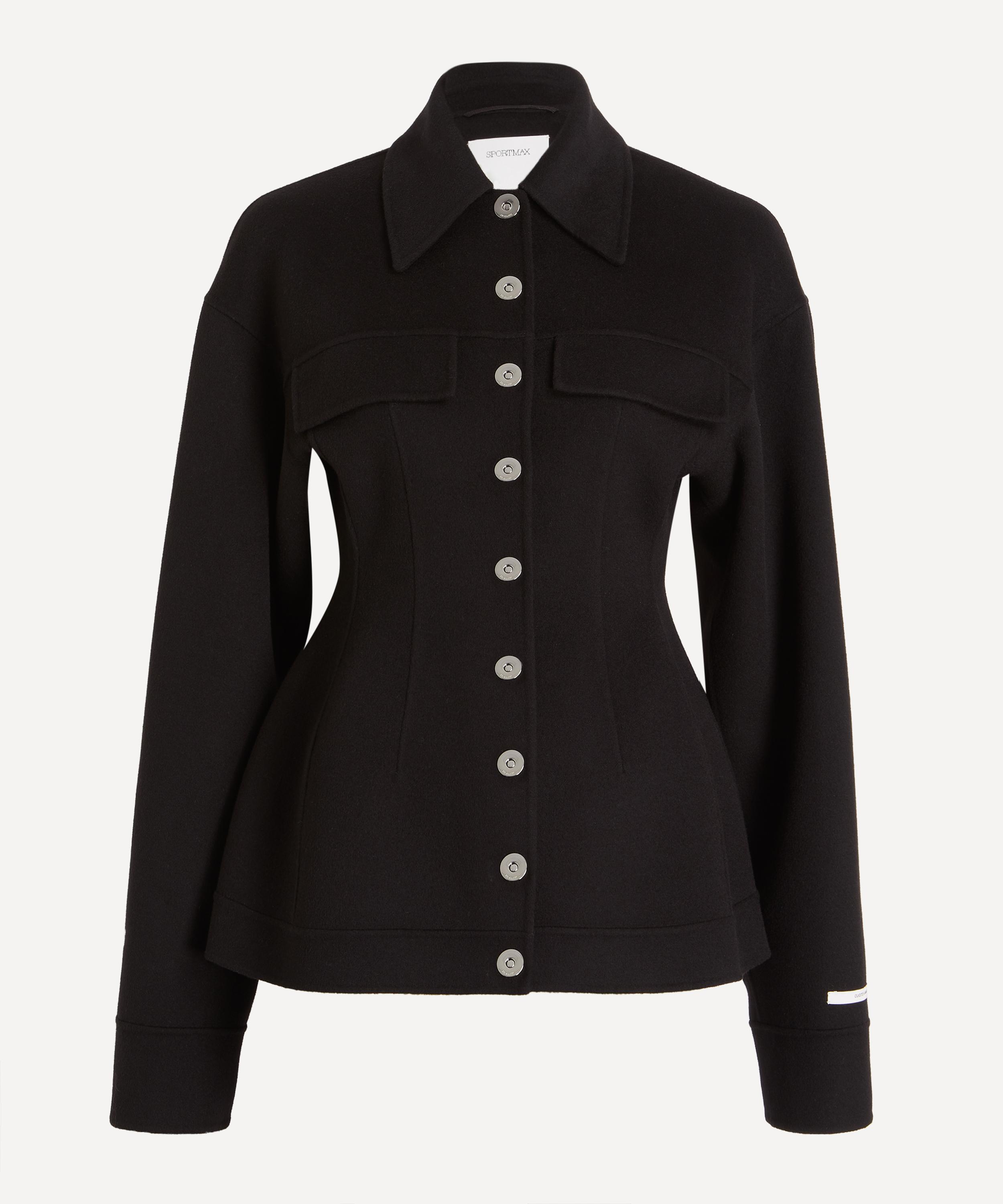 Sportmax - Black Heavy Wool Jacket image number 0