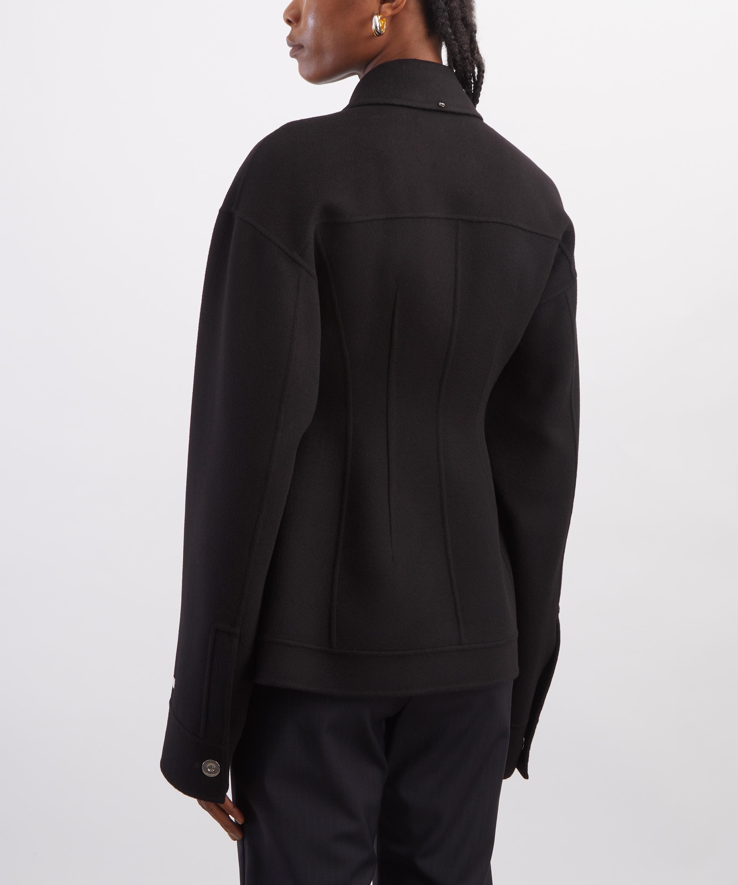 Sportmax - Black Heavy Wool Jacket image number 3