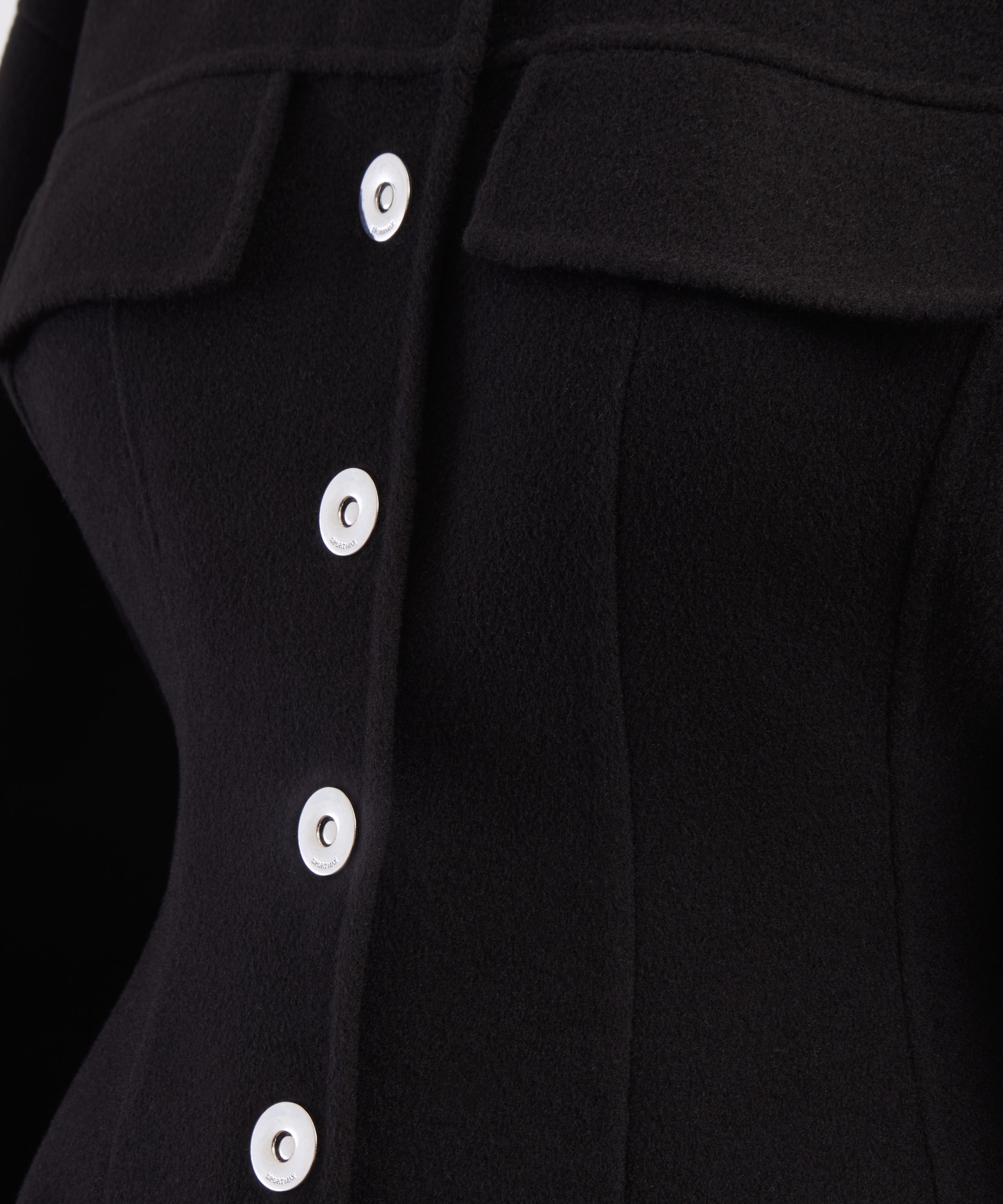 Sportmax - Black Heavy Wool Jacket image number 4