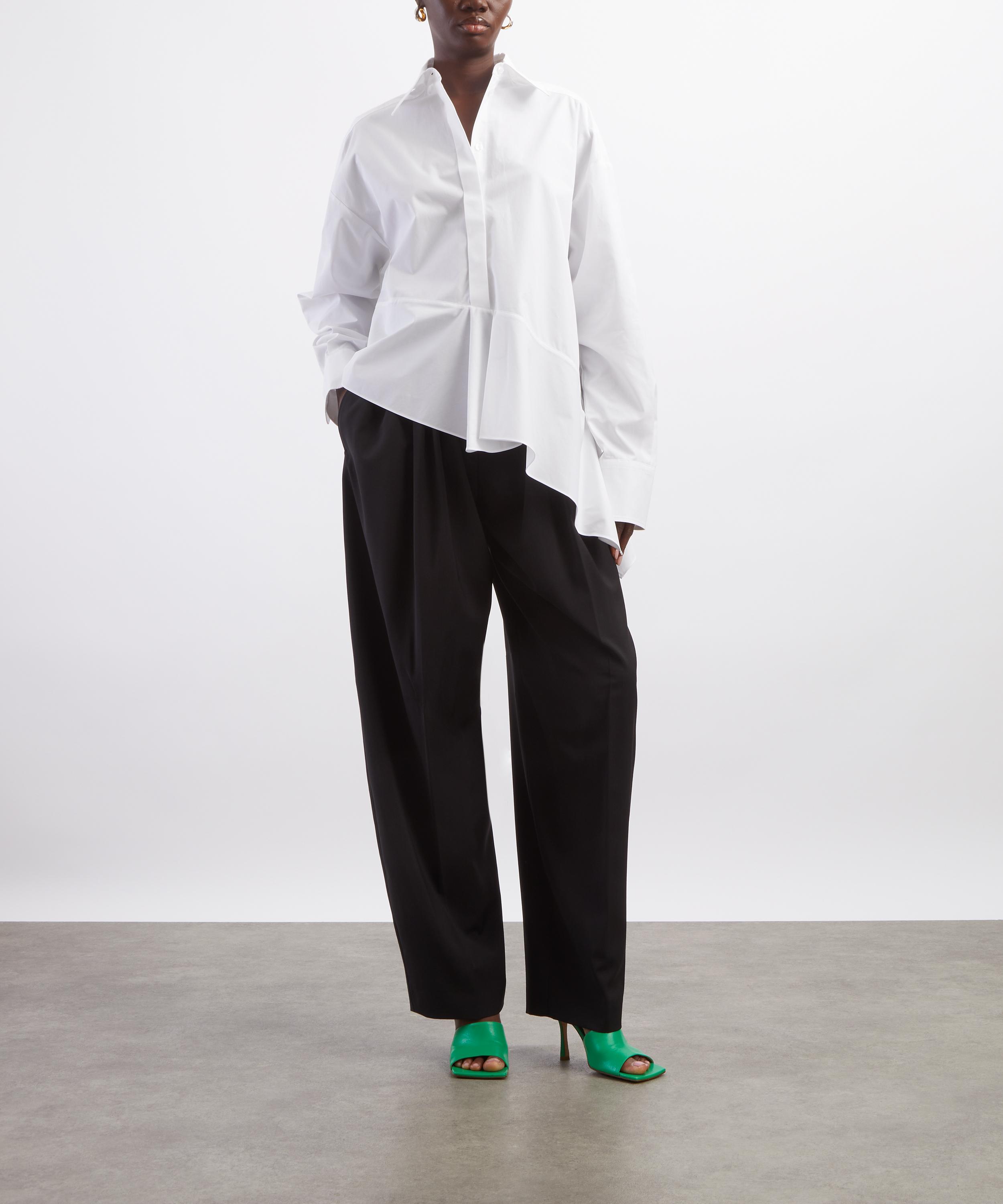 Sportmax - Arcella Asymmetric Cotton Shirt image number 1