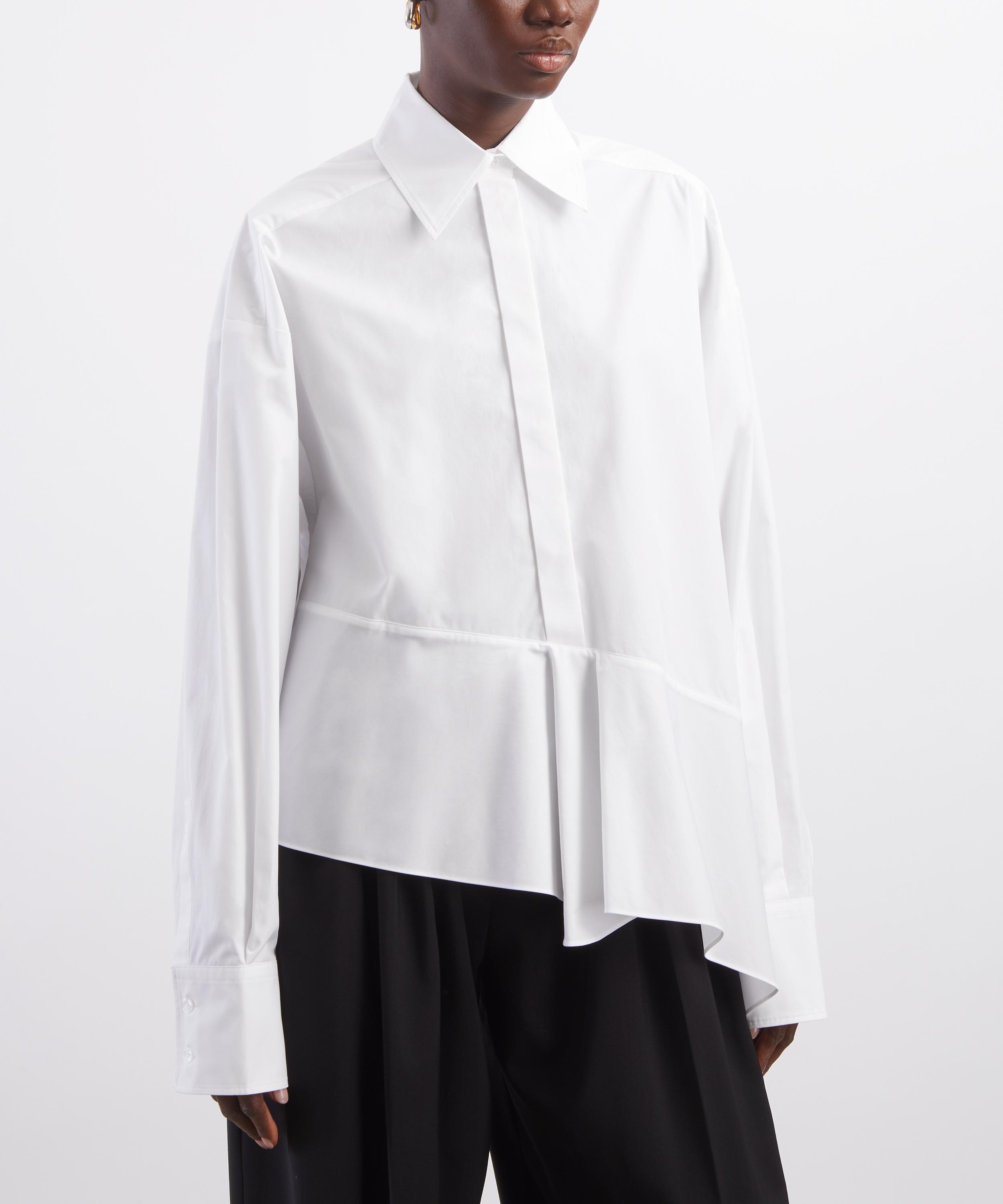 Sportmax - Arcella Asymmetric Cotton Shirt image number 2