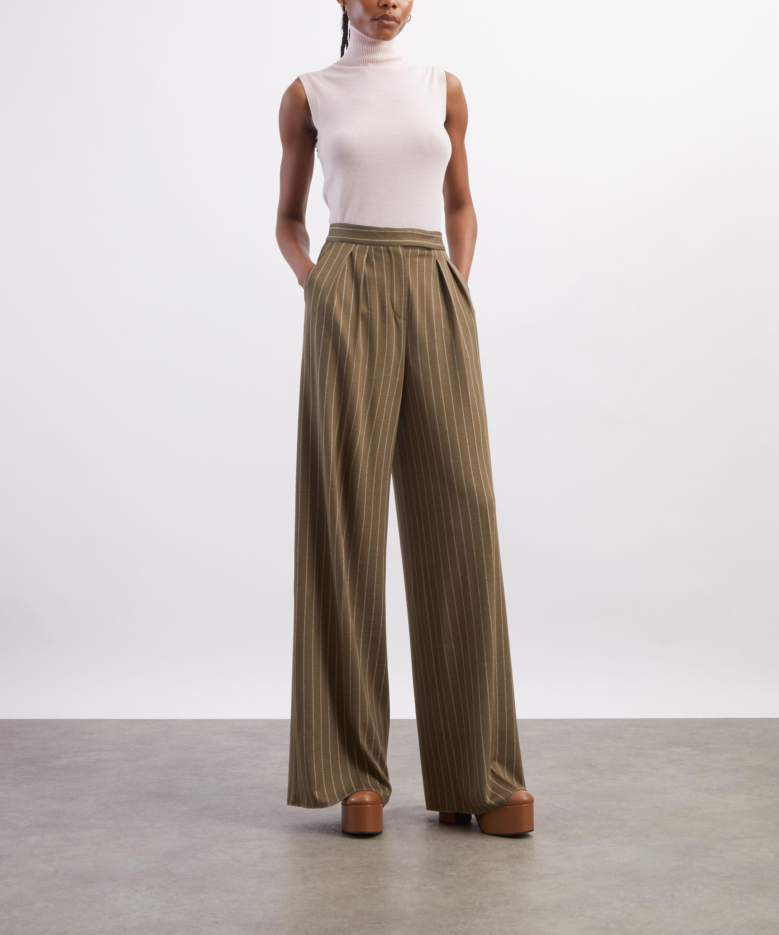 Sportmax - Pink Wool Roll-Neck Sleeveless Sweater image number 1