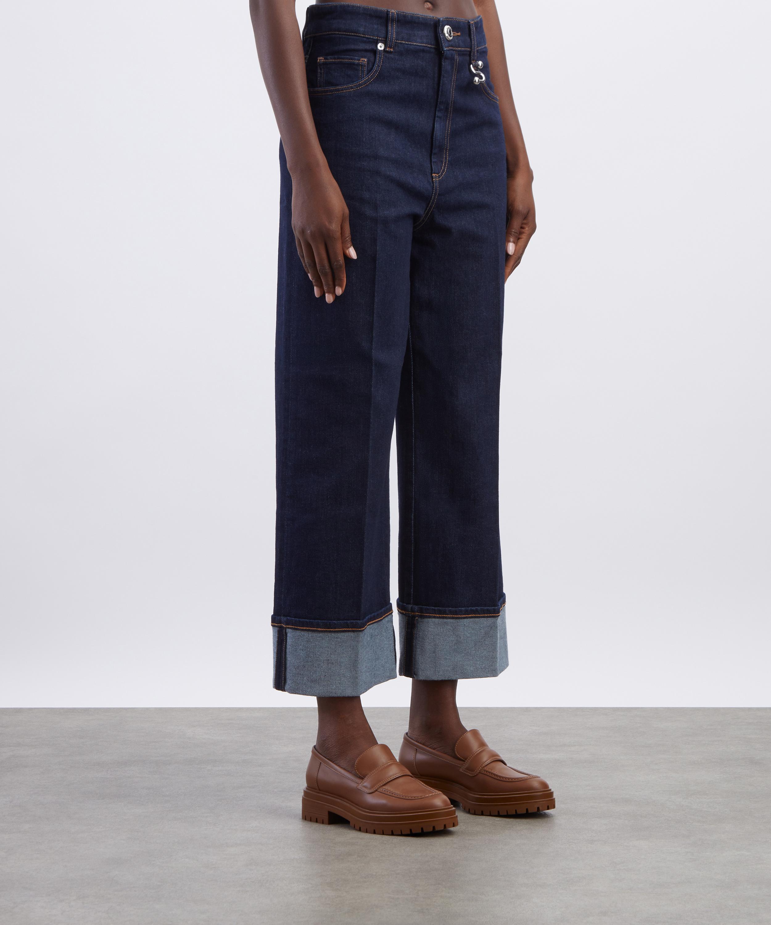 Sportmax - Rapido Wide-Leg Cropped Jeans image number 2