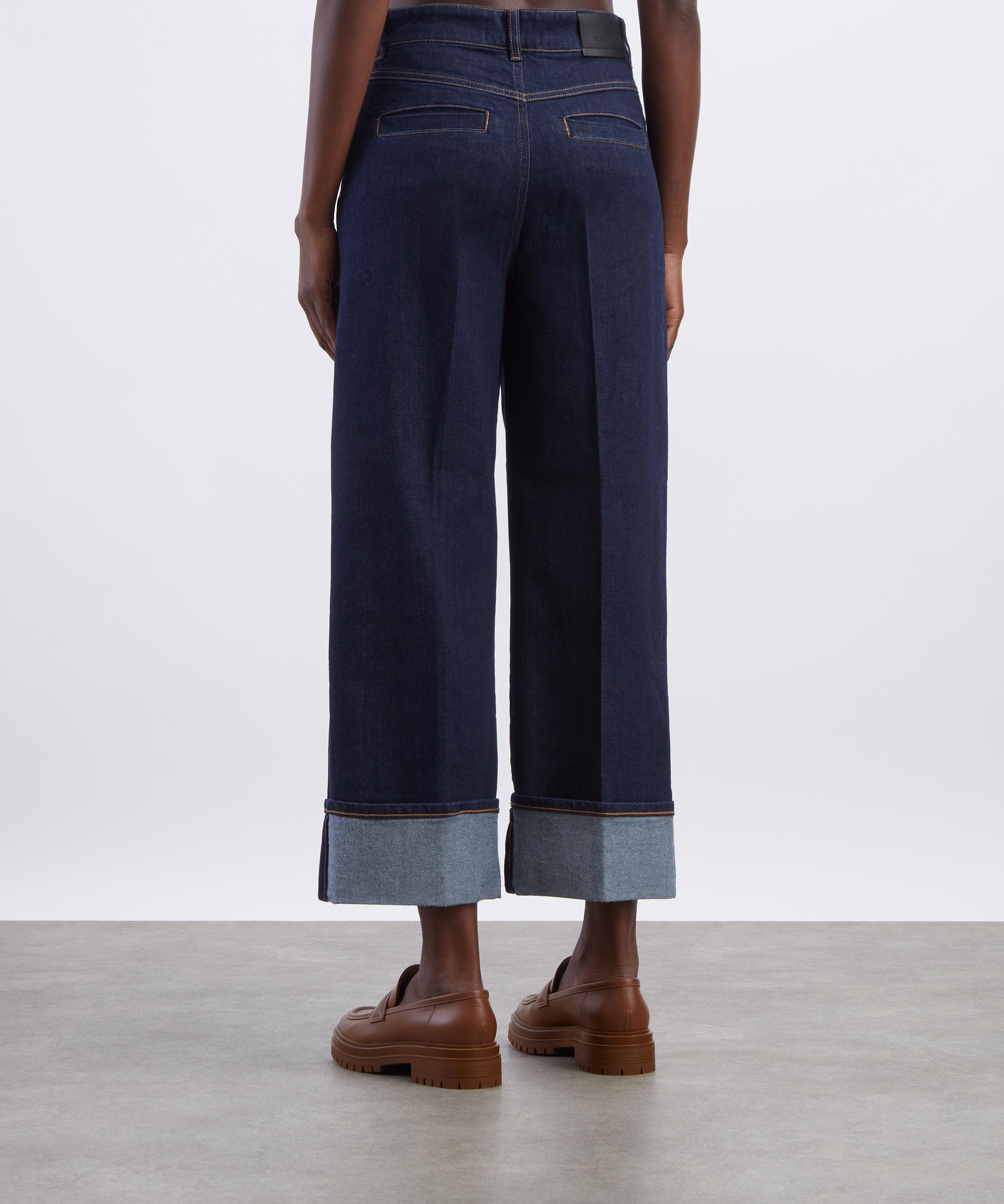 Sportmax - Rapido Wide-Leg Cropped Jeans image number 3