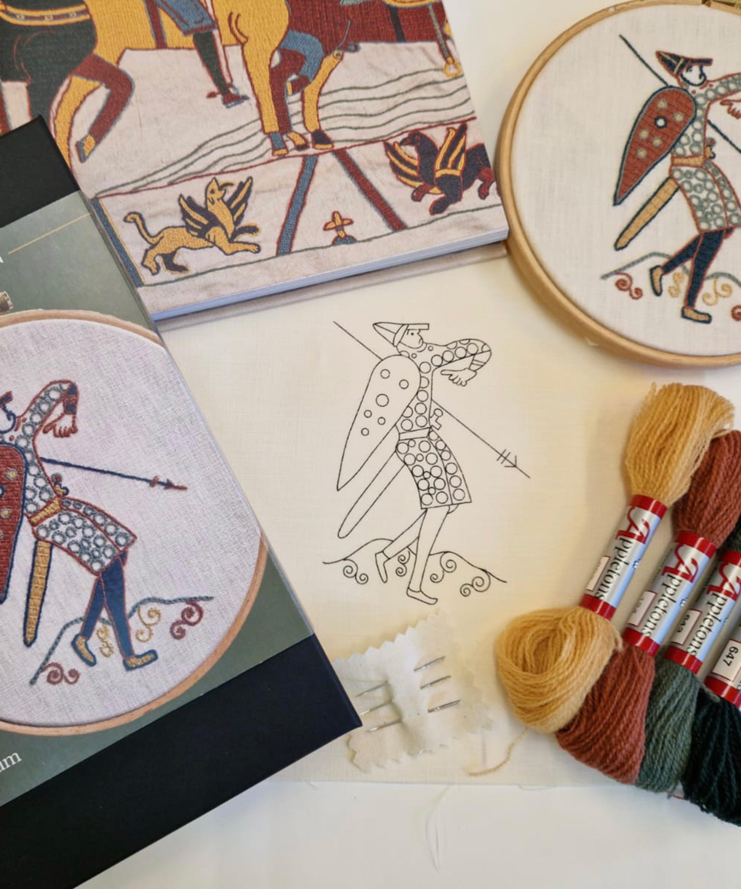 Royal School of Needlework - Look Out from Battle Ridge Embroidery Kit image number 1