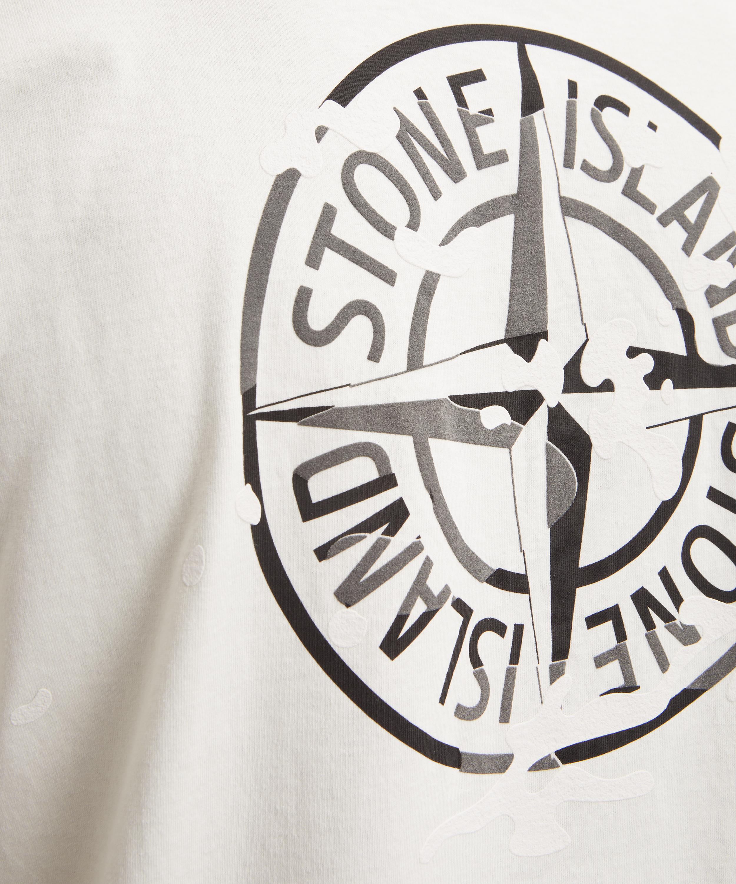 Stone Island - Camo Compass Print Short Sleeve T-Shirt image number 4