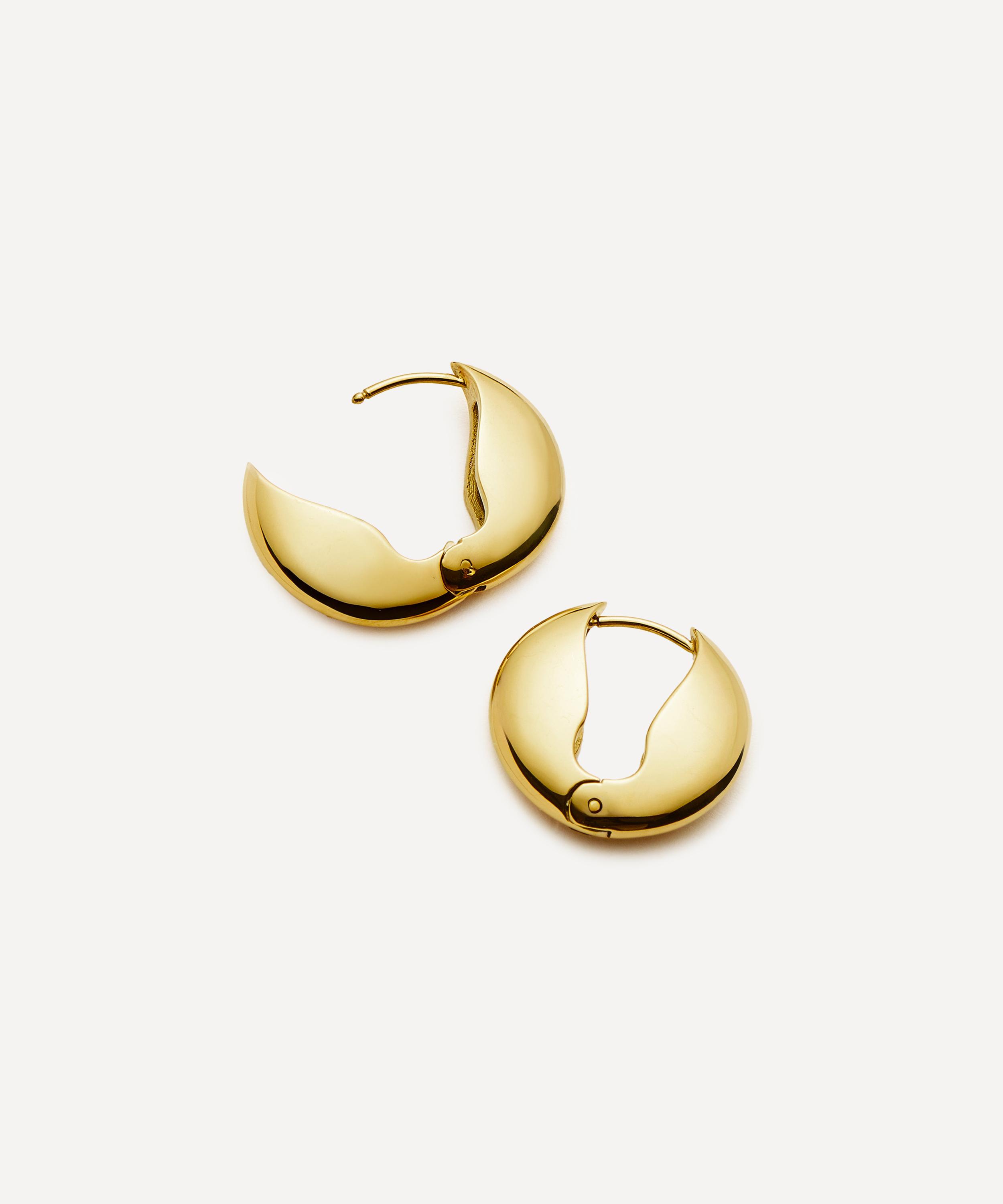 Missoma - 18ct Gold-Plated Hinged Small Hoop Earrings image number 2