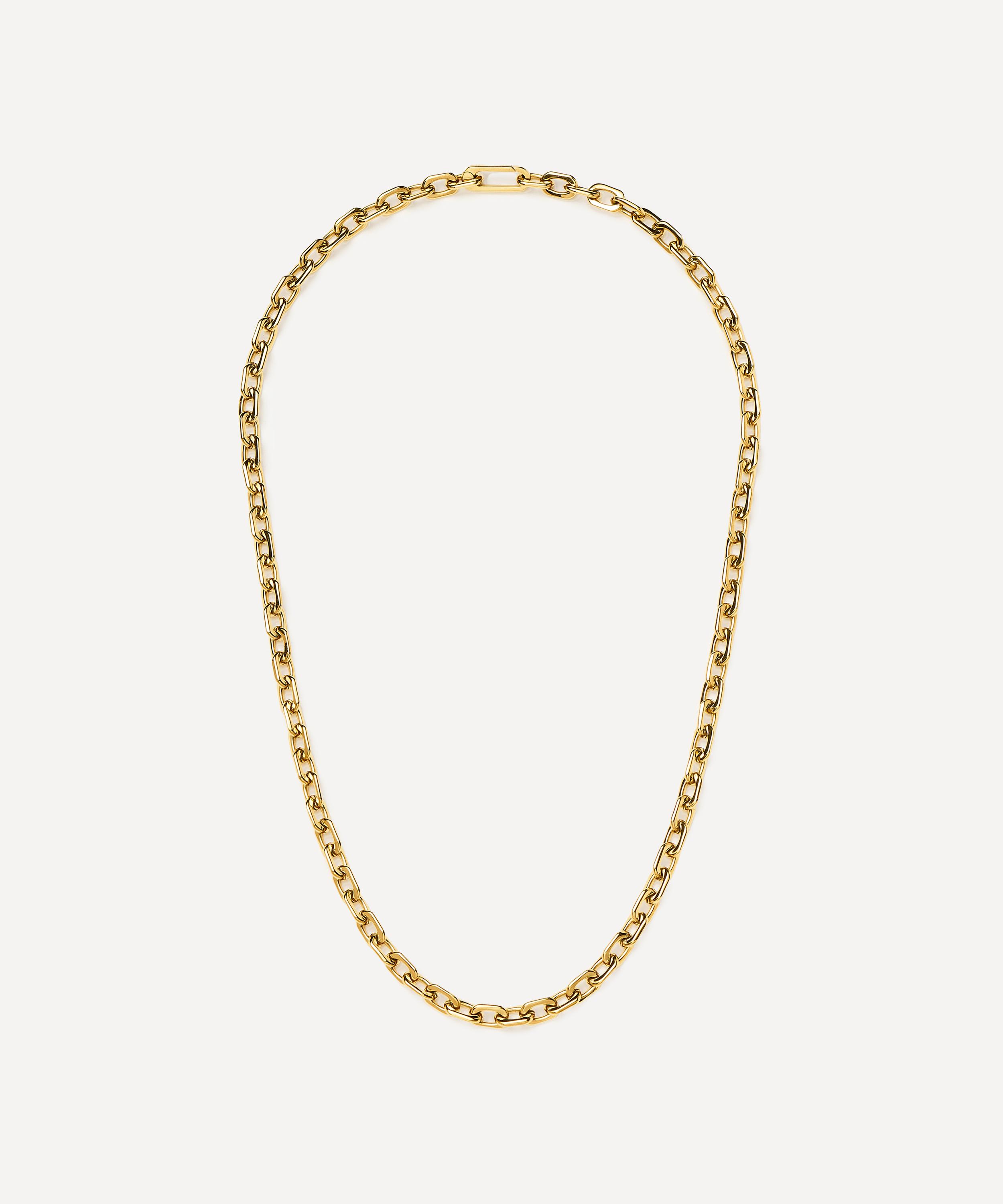Missoma - 18ct Gold-Plated Square Paperclip Chain Necklace