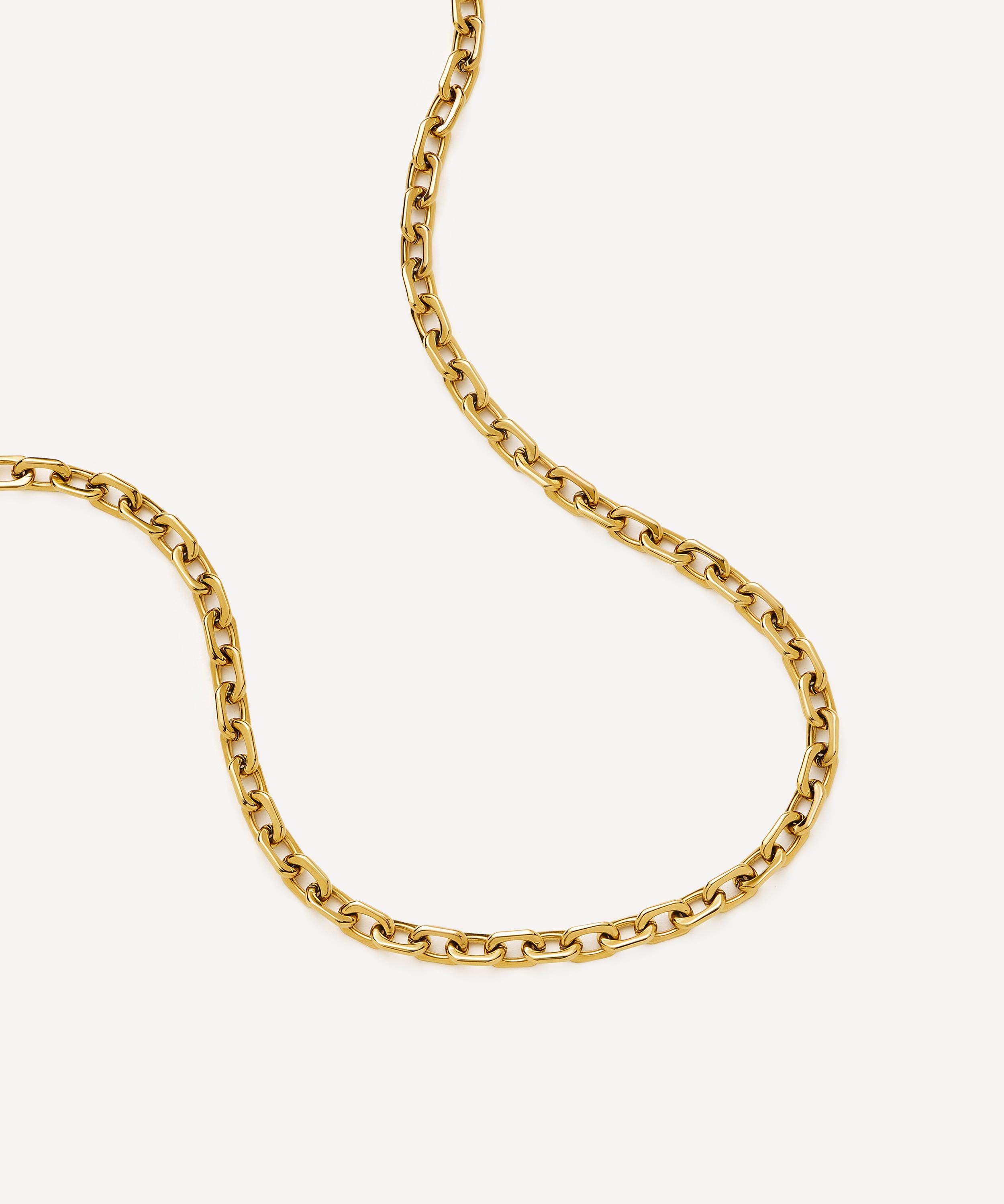 Missoma - 18ct Gold-Plated Square Paperclip Chain Necklace image number 3