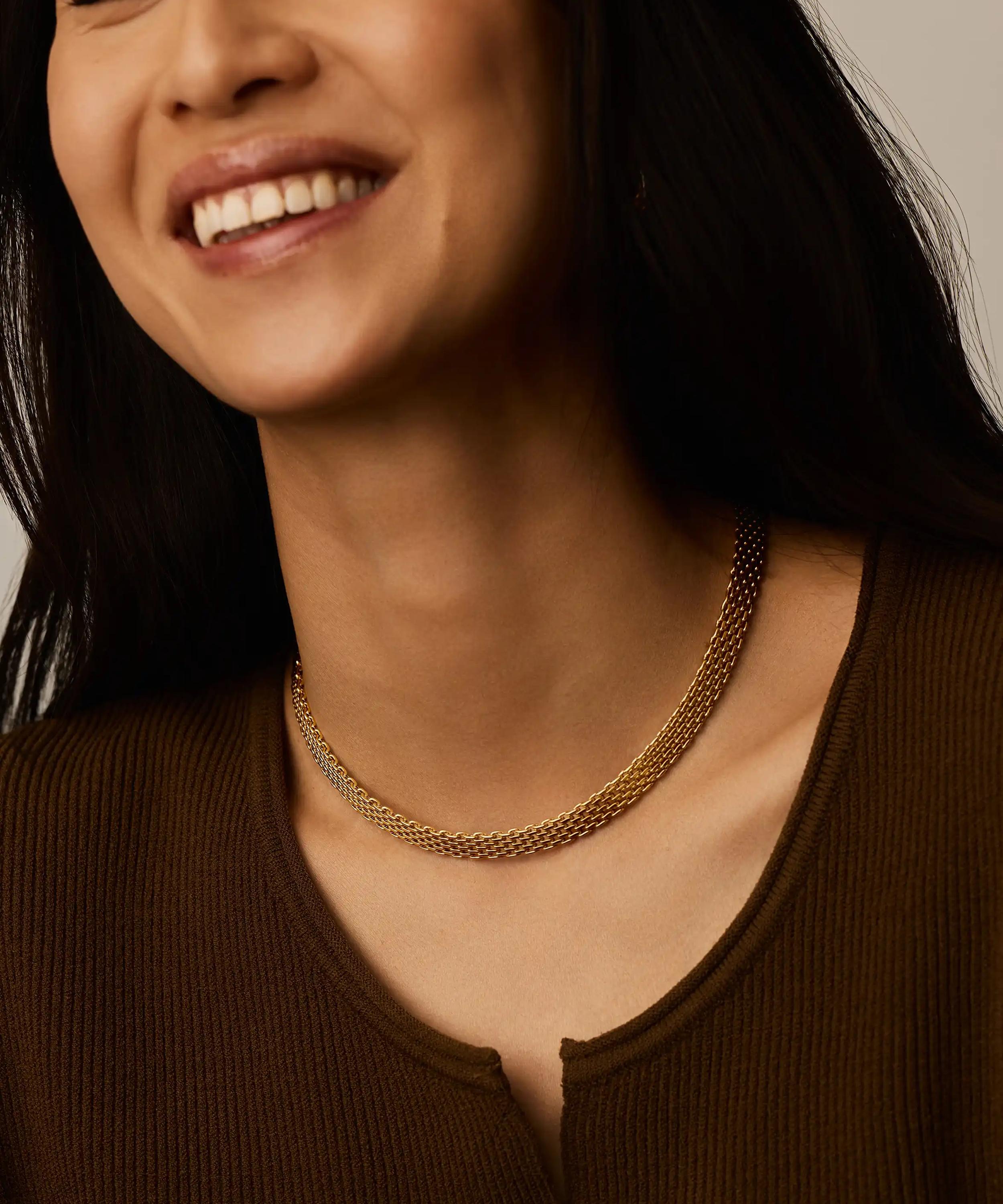 Missoma - 18ct Gold-Plated Heirloom Chain Choker Necklace image number 1