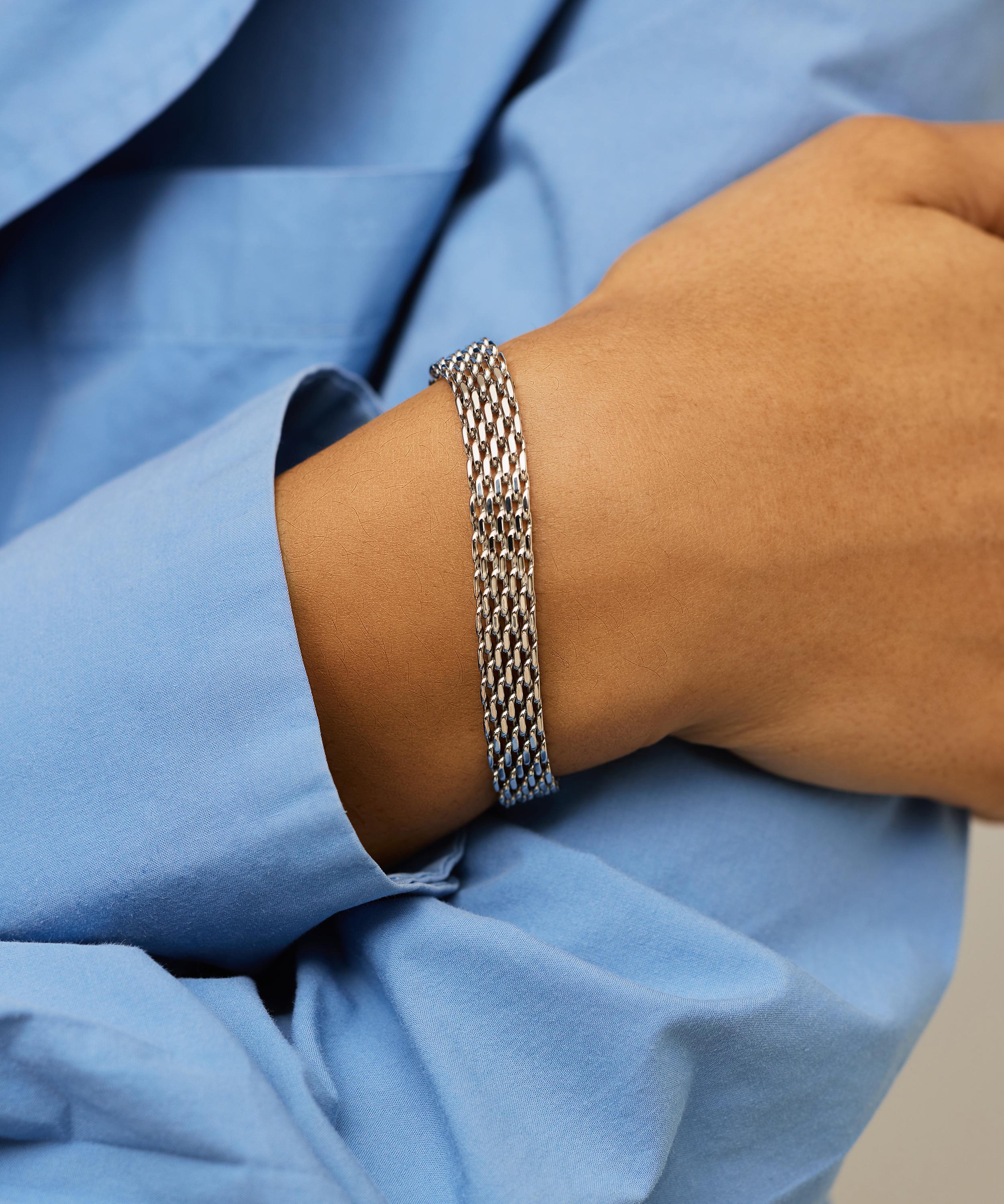 Missoma - Platinum-Plated Heirloom Chain Bracelet image number 1