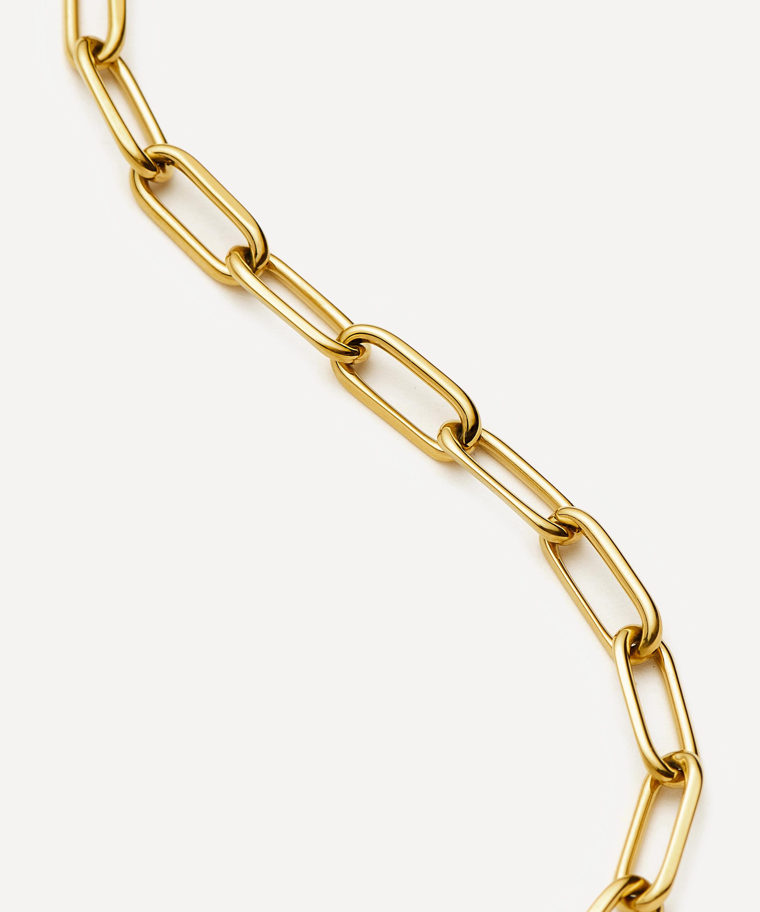 Missoma - 18ct Gold-Plated Classic Paperclip Chain Bracelet image number 3