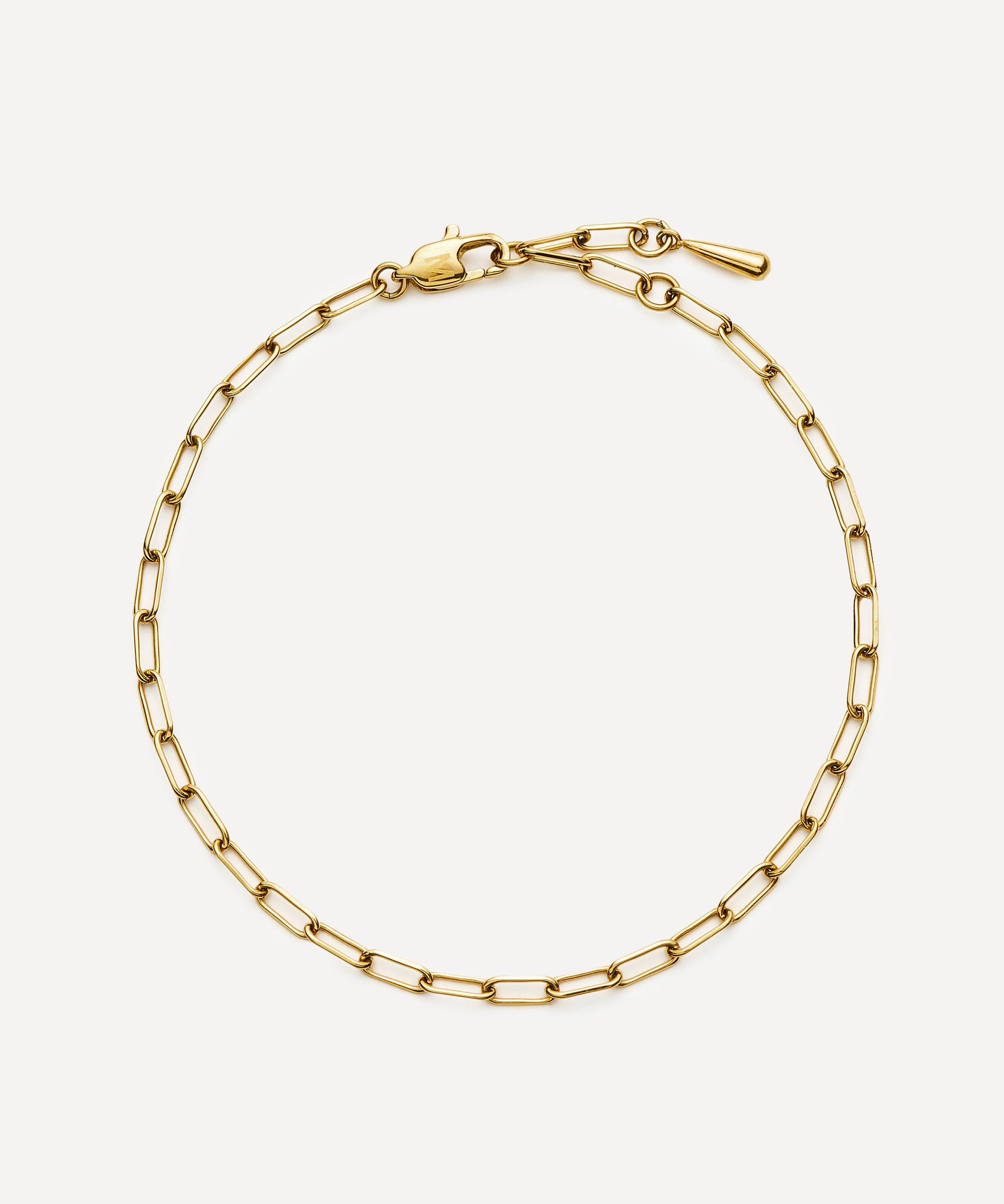Missoma - 18ct Gold-Plated Mini Paperclip Chain Bracelet image number 0