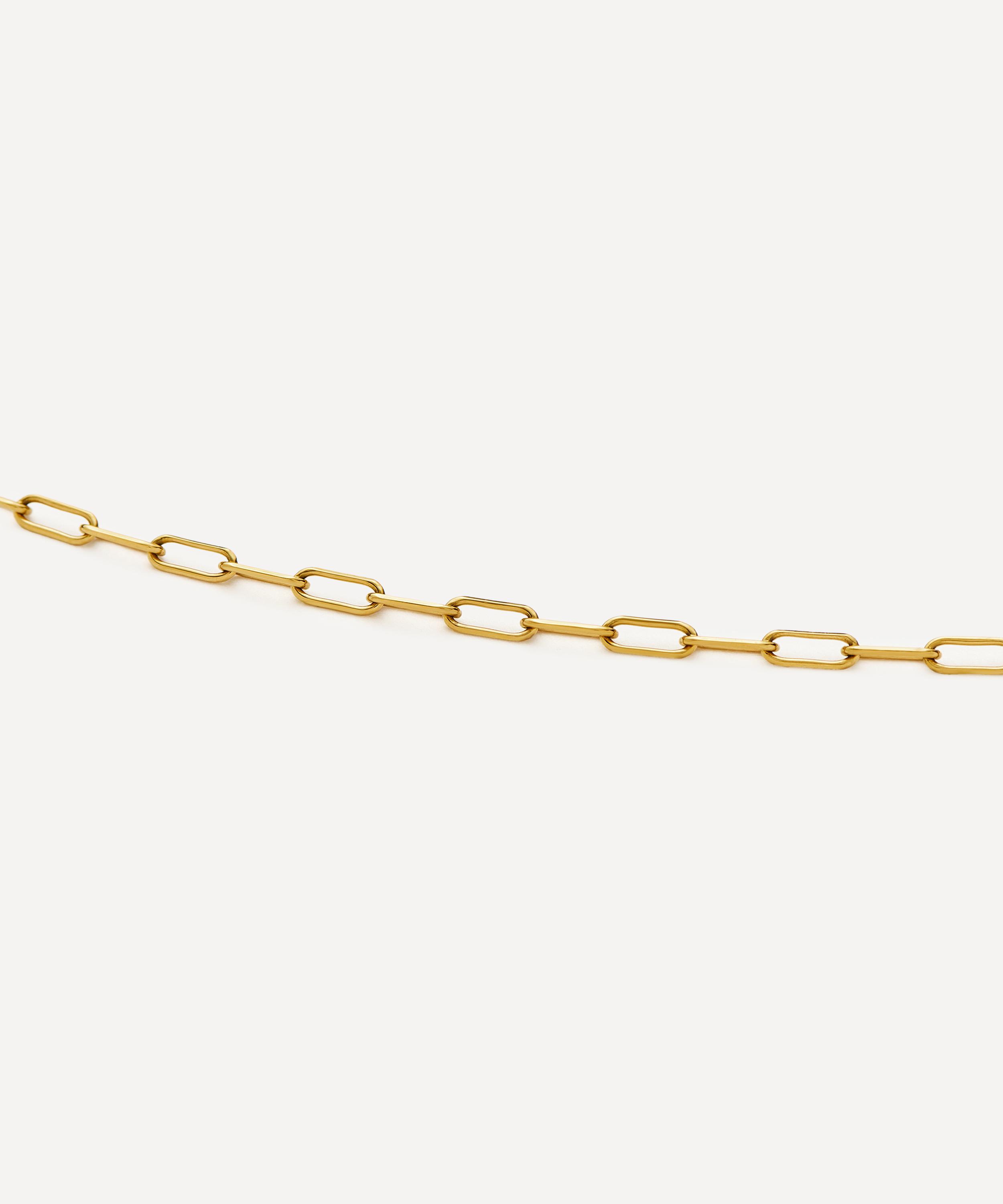 Missoma - 18ct Gold-Plated Mini Paperclip Chain Bracelet image number 2