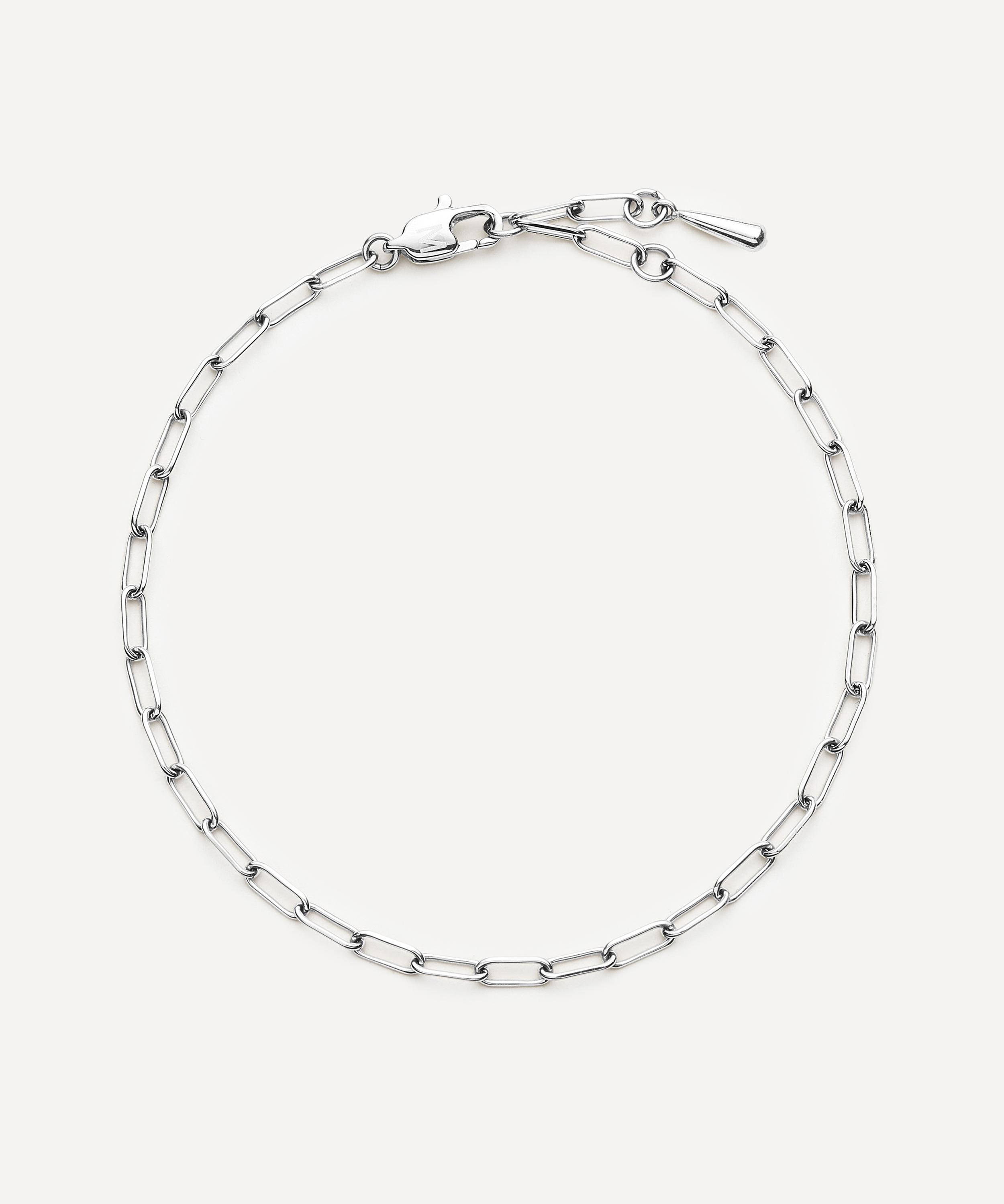 Missoma - Platinum-Plated Mini Paperclip Chain Bracelet