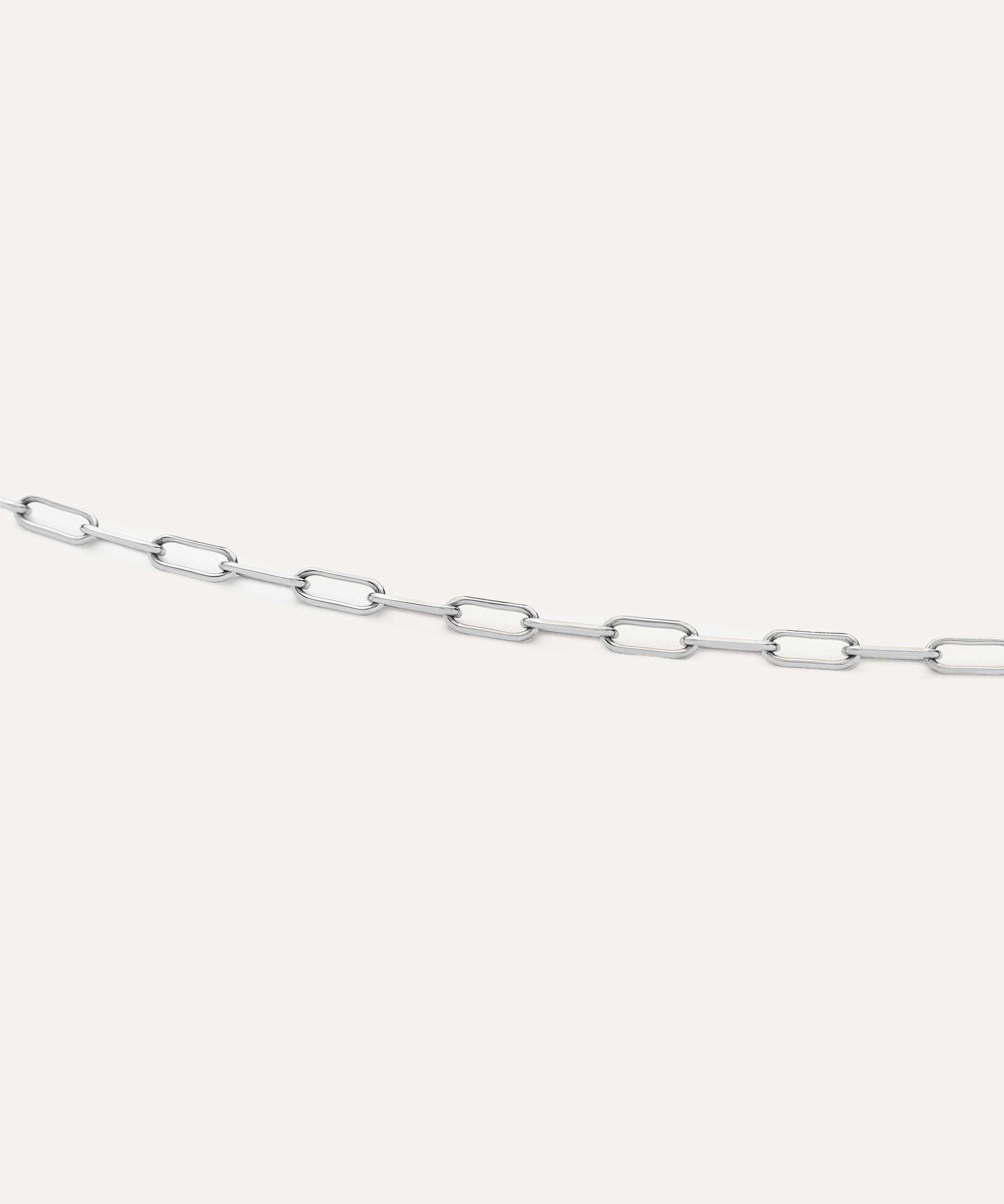 Missoma - Platinum-Plated Mini Paperclip Chain Bracelet image number 2