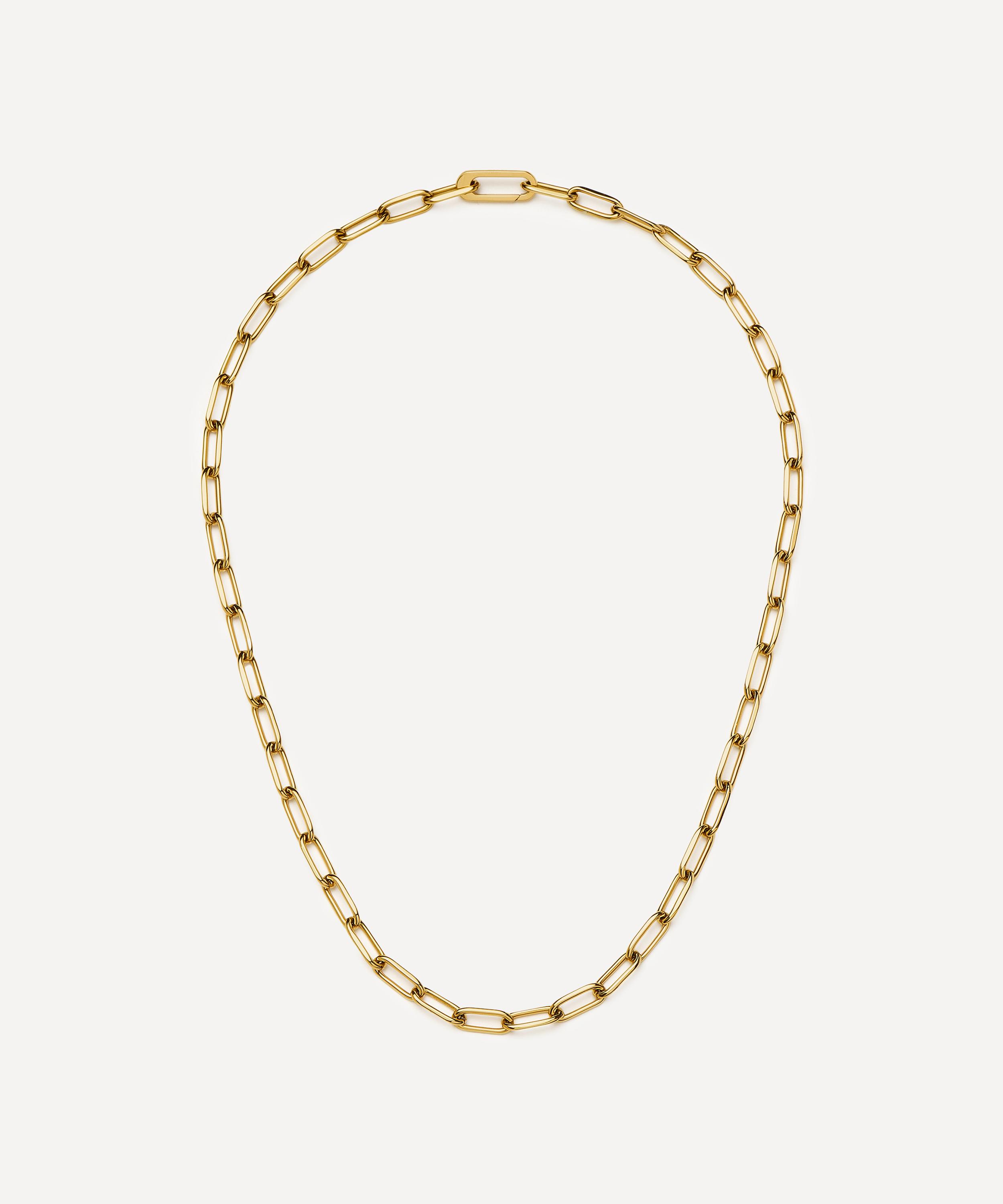 Missoma - 18ct Gold-Plated Classic Paperclip Chain Necklace image number 0