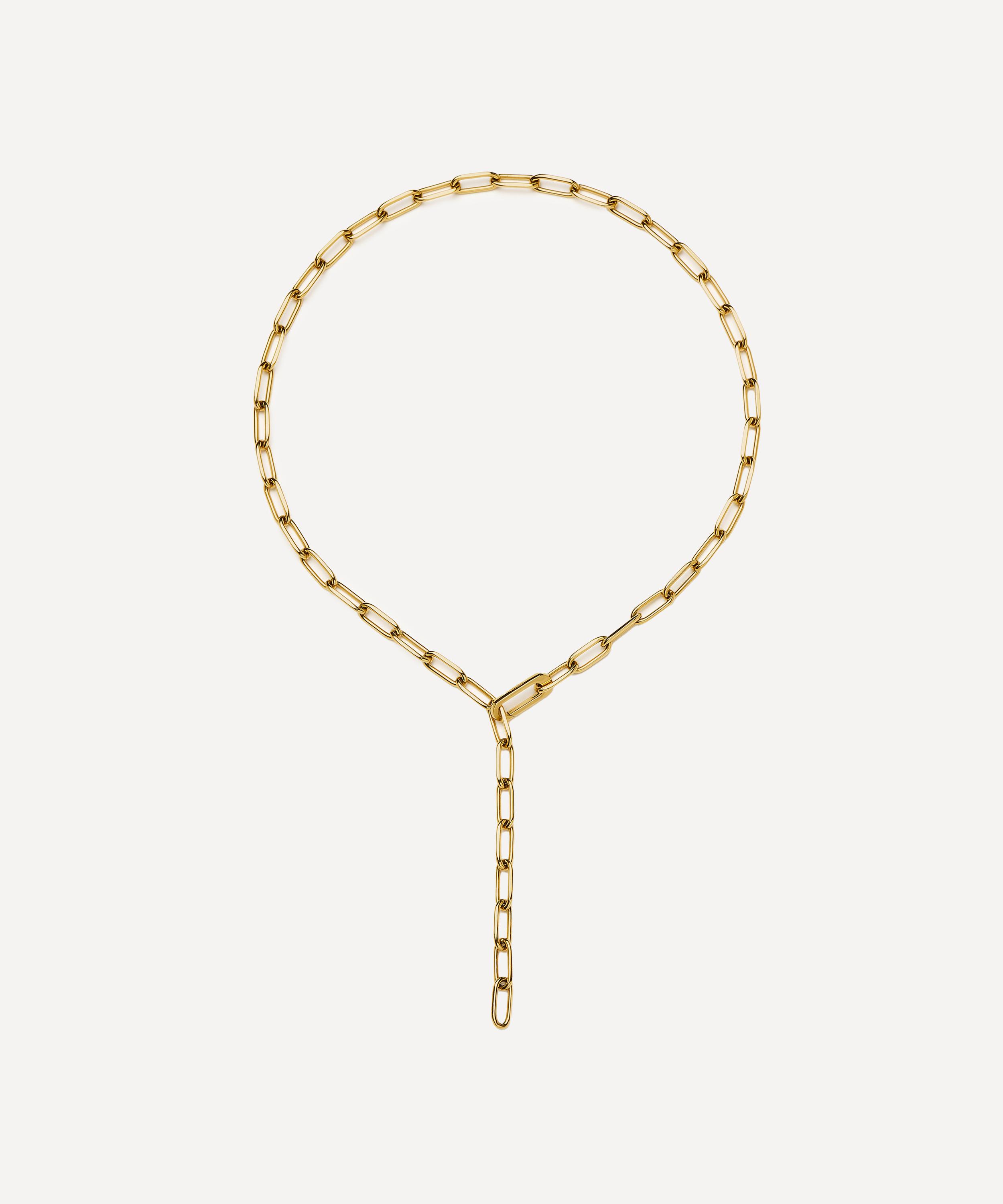 Missoma - 18ct Gold-Plated Classic Paperclip Chain Necklace image number 2
