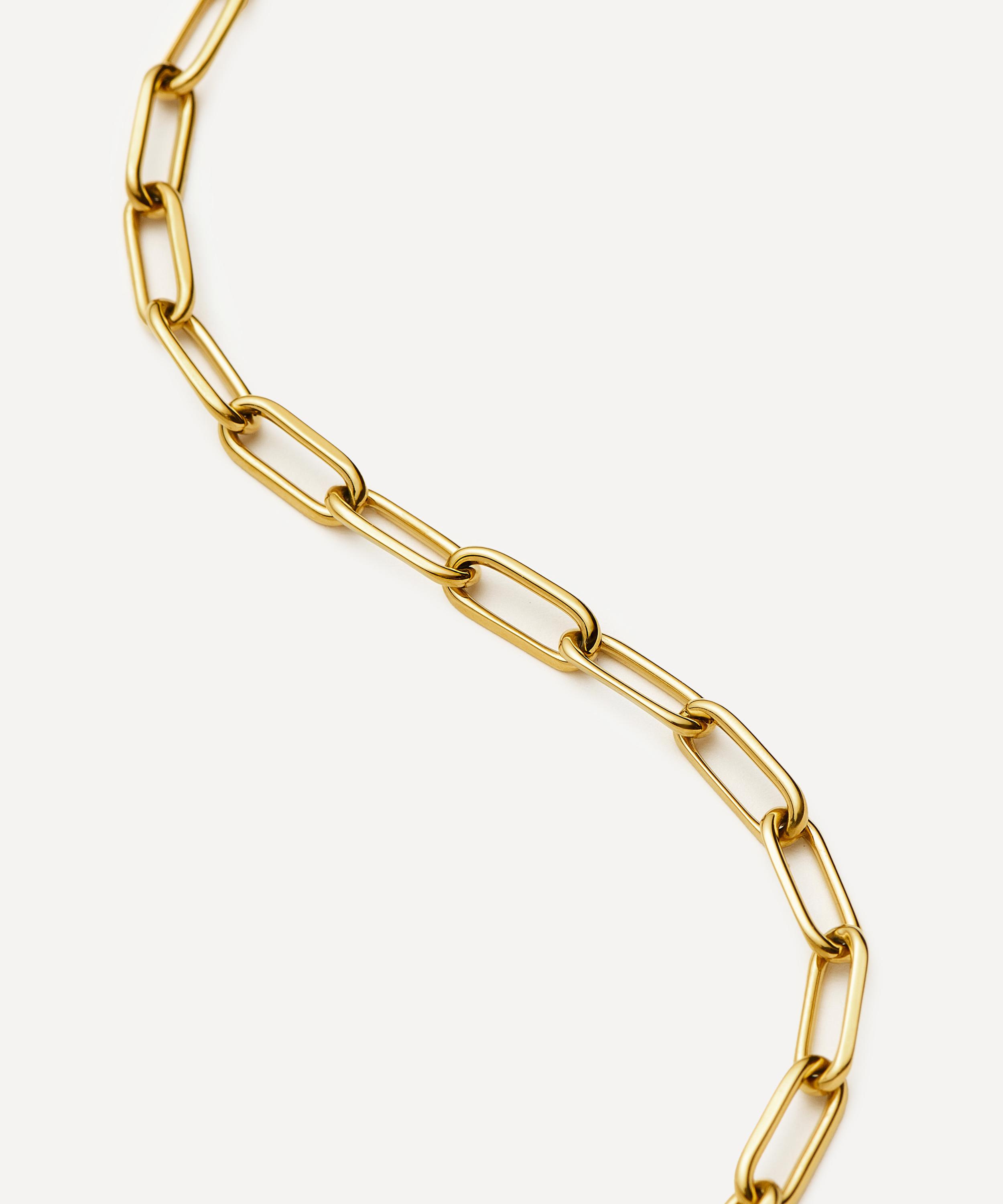Missoma - 18ct Gold-Plated Classic Paperclip Chain Necklace image number 3