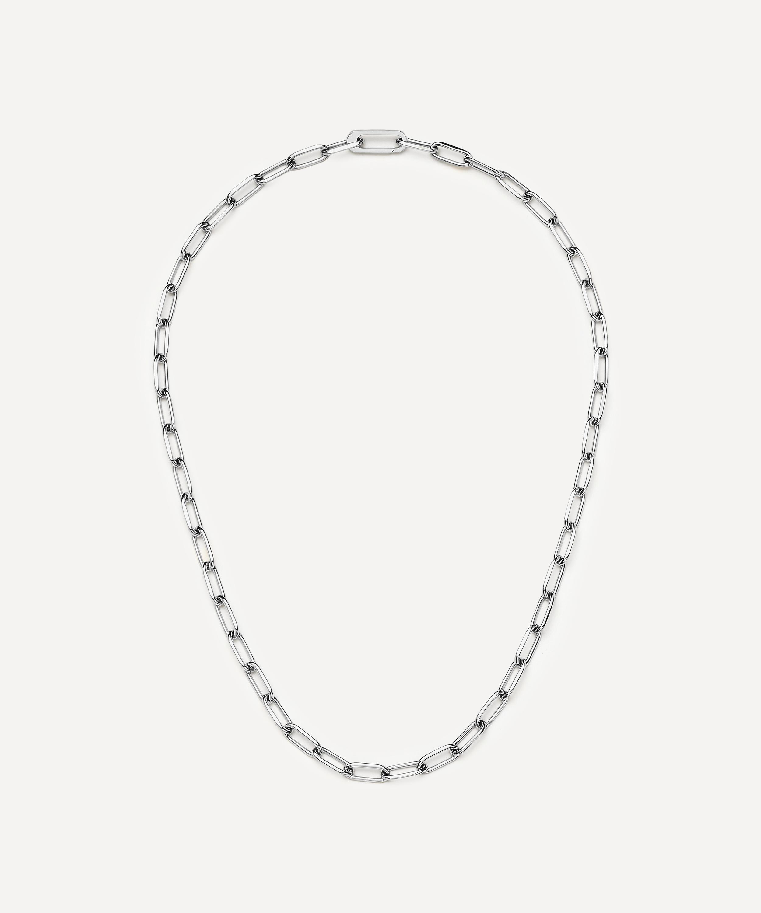Missoma - Platinum-Plated Classic Paperclip Chain Necklace