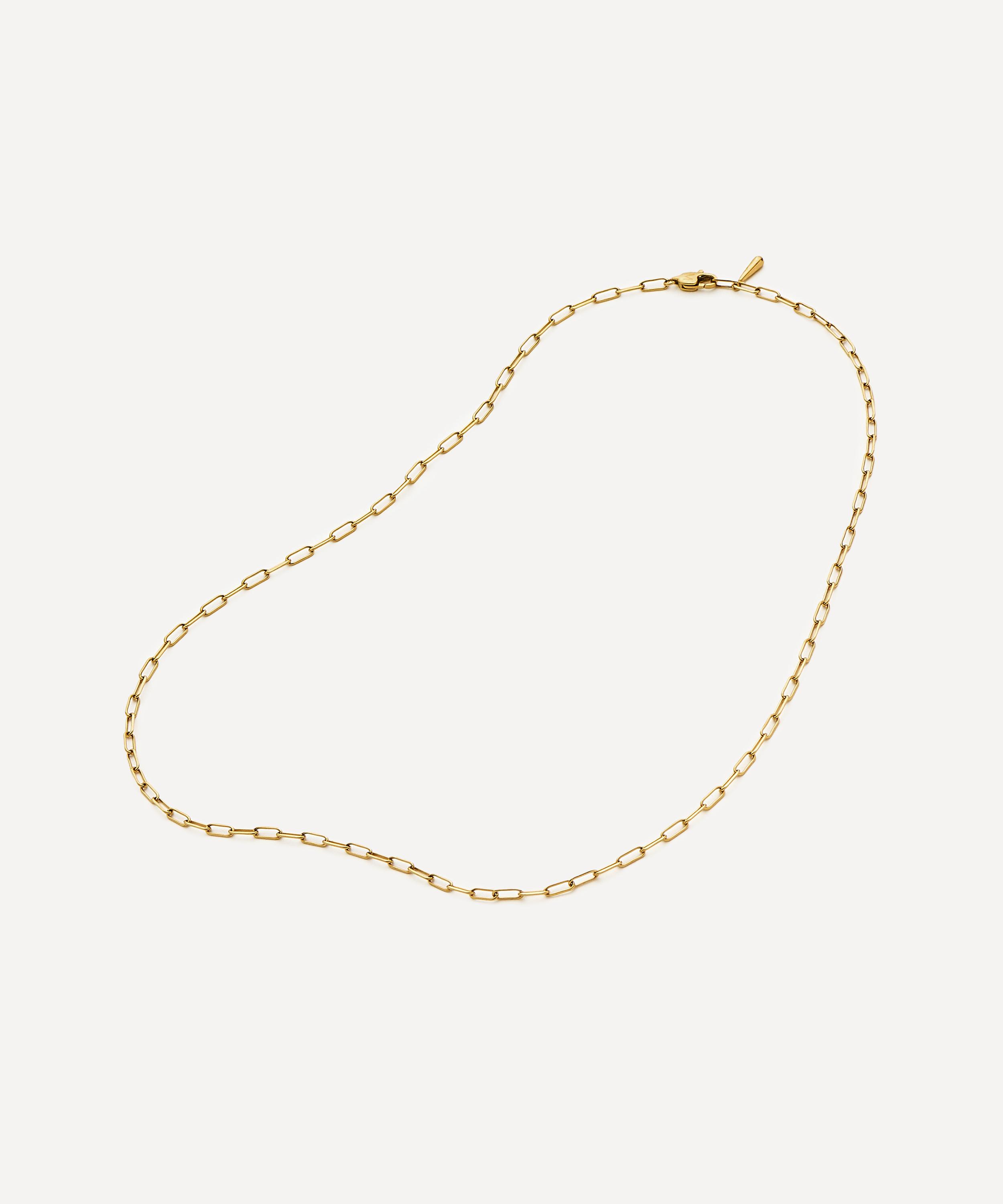 Missoma - 18ct Gold-Plated Mini Paperclip Chain Necklace image number 1