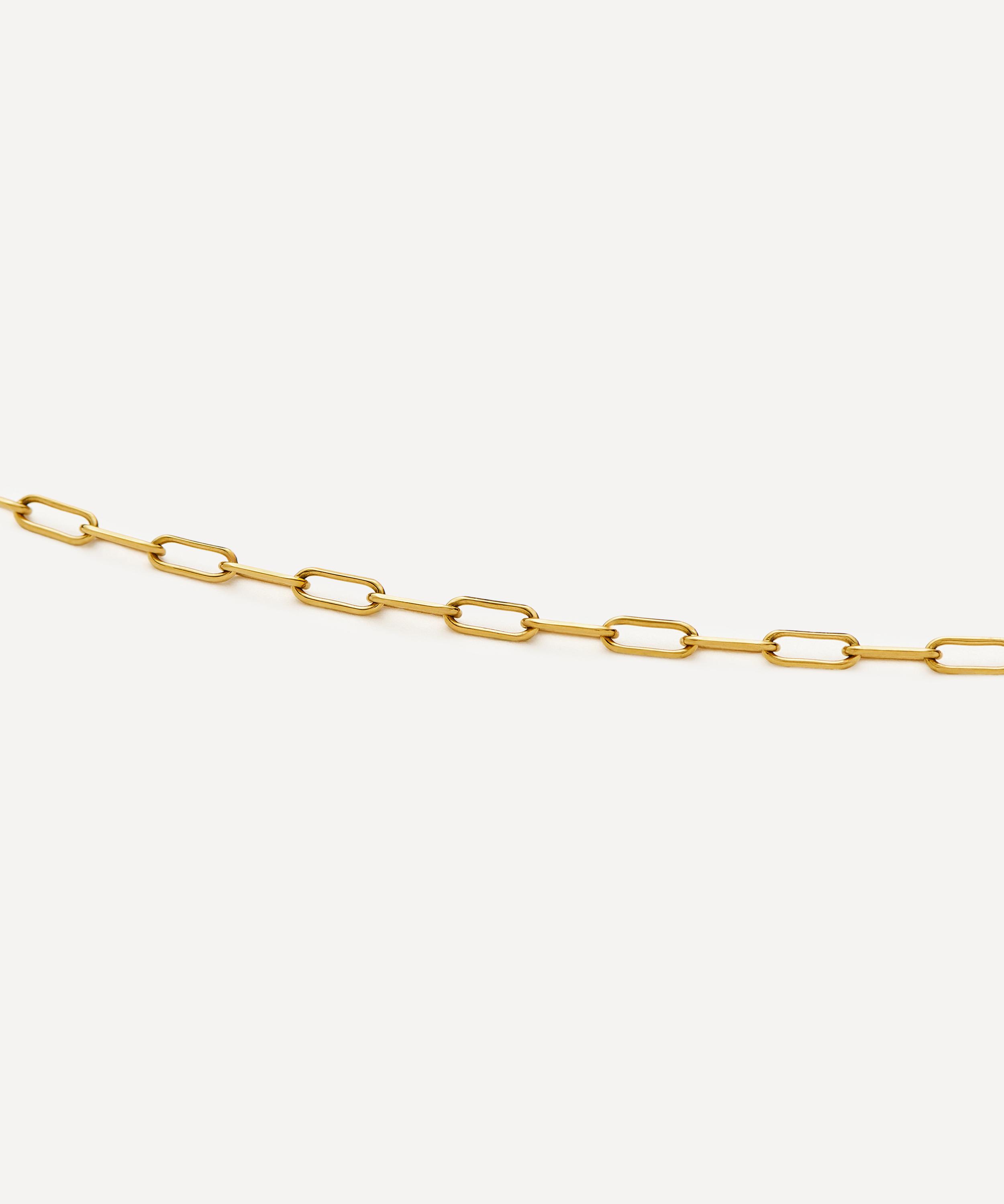 Missoma - 18ct Gold-Plated Mini Paperclip Chain Necklace image number 2