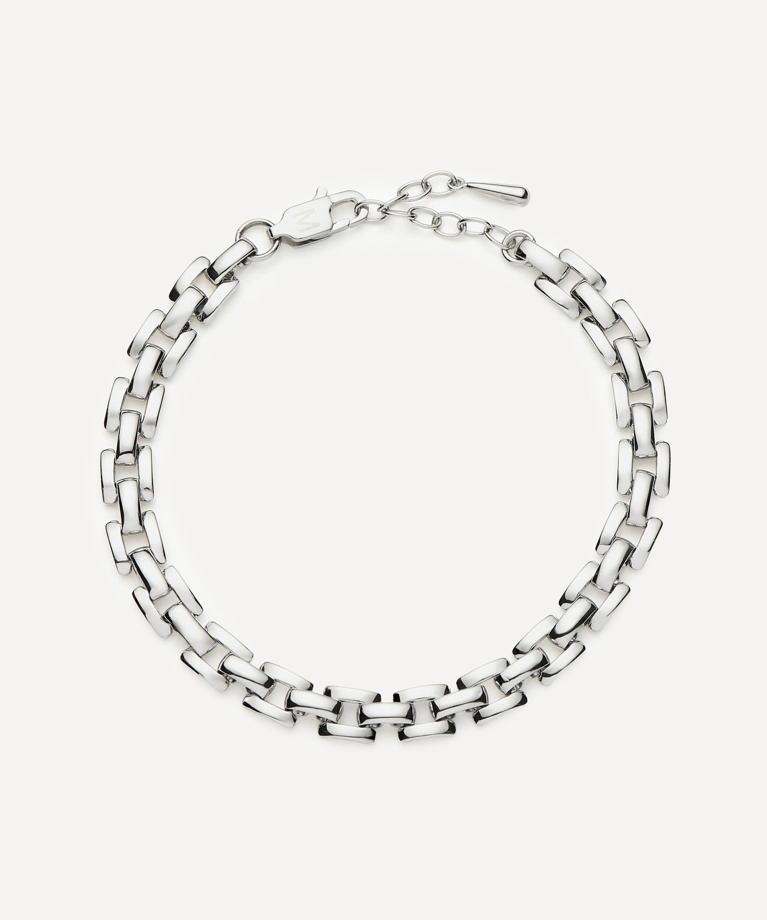Missoma - Platinum-Plated Timepiece Link Chain Bracelet