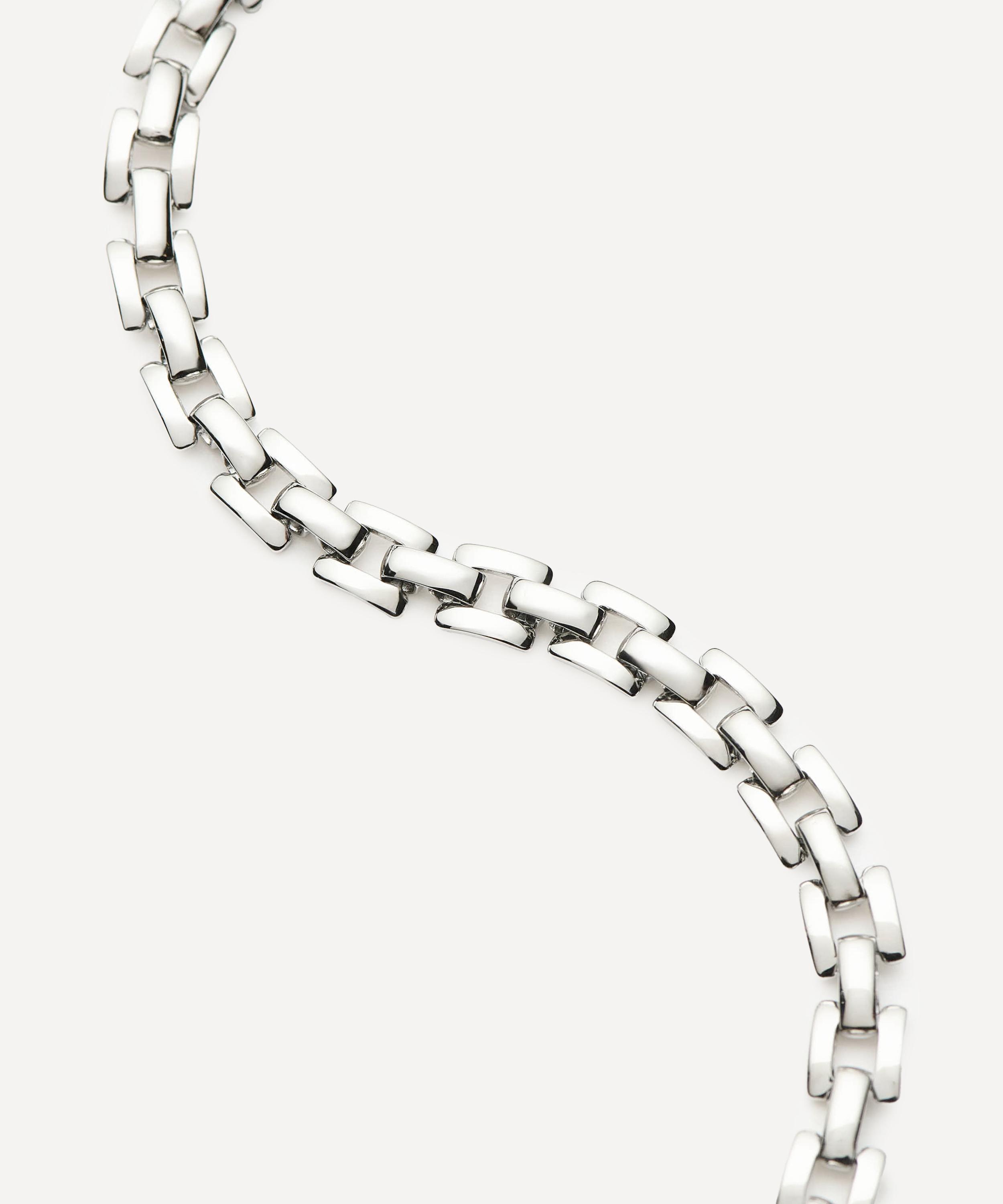 Missoma - Platinum-Plated Timepiece Link Chain Bracelet image number 2