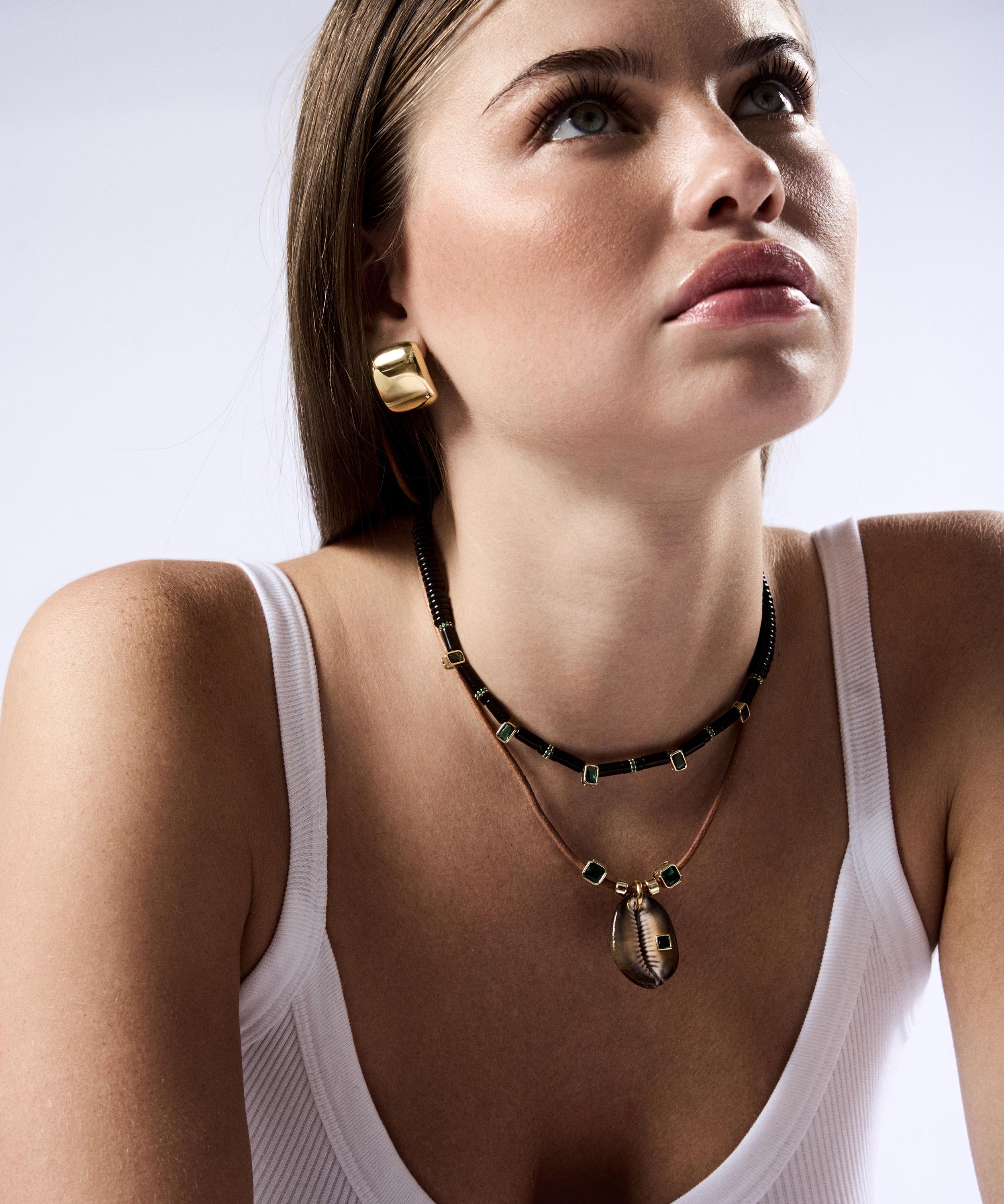 Martha Calvo - 14ct Gold-Plated Raya Cord Necklace image number 1