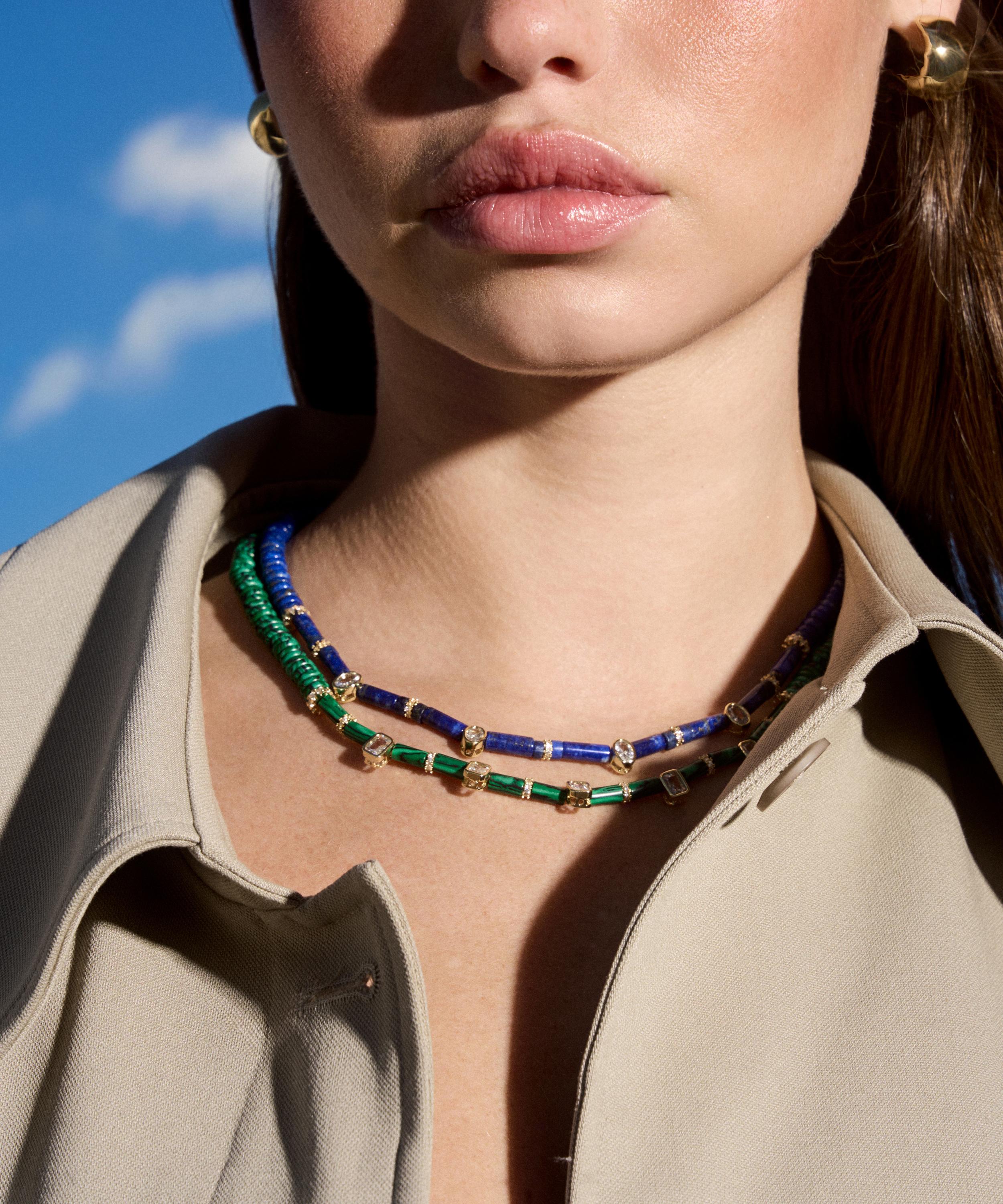 Martha Calvo - 14ct Gold-Plated Aster Bead Necklace image number 2