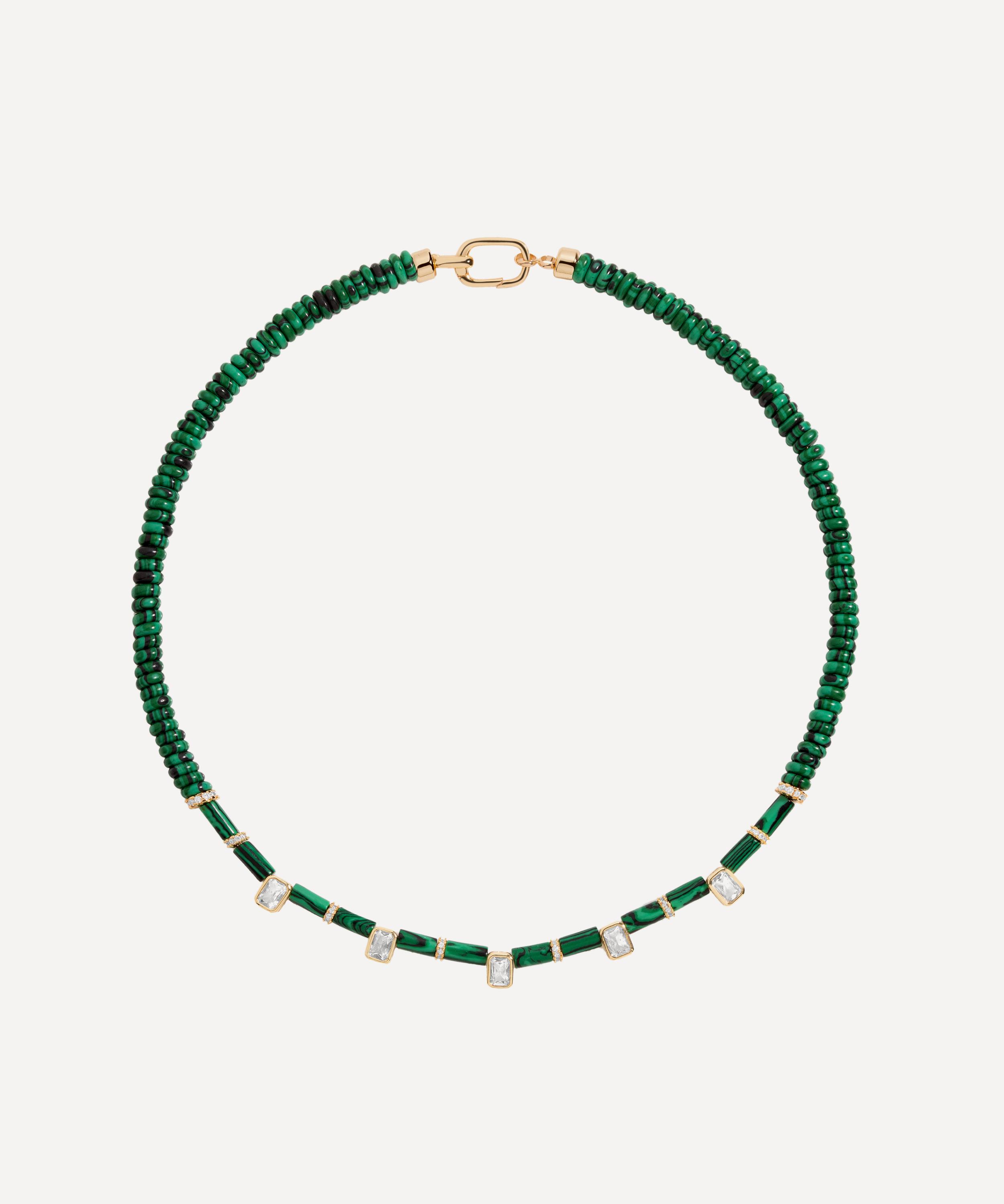 Martha Calvo - 14ct Gold-Plated Selene Bead Necklace