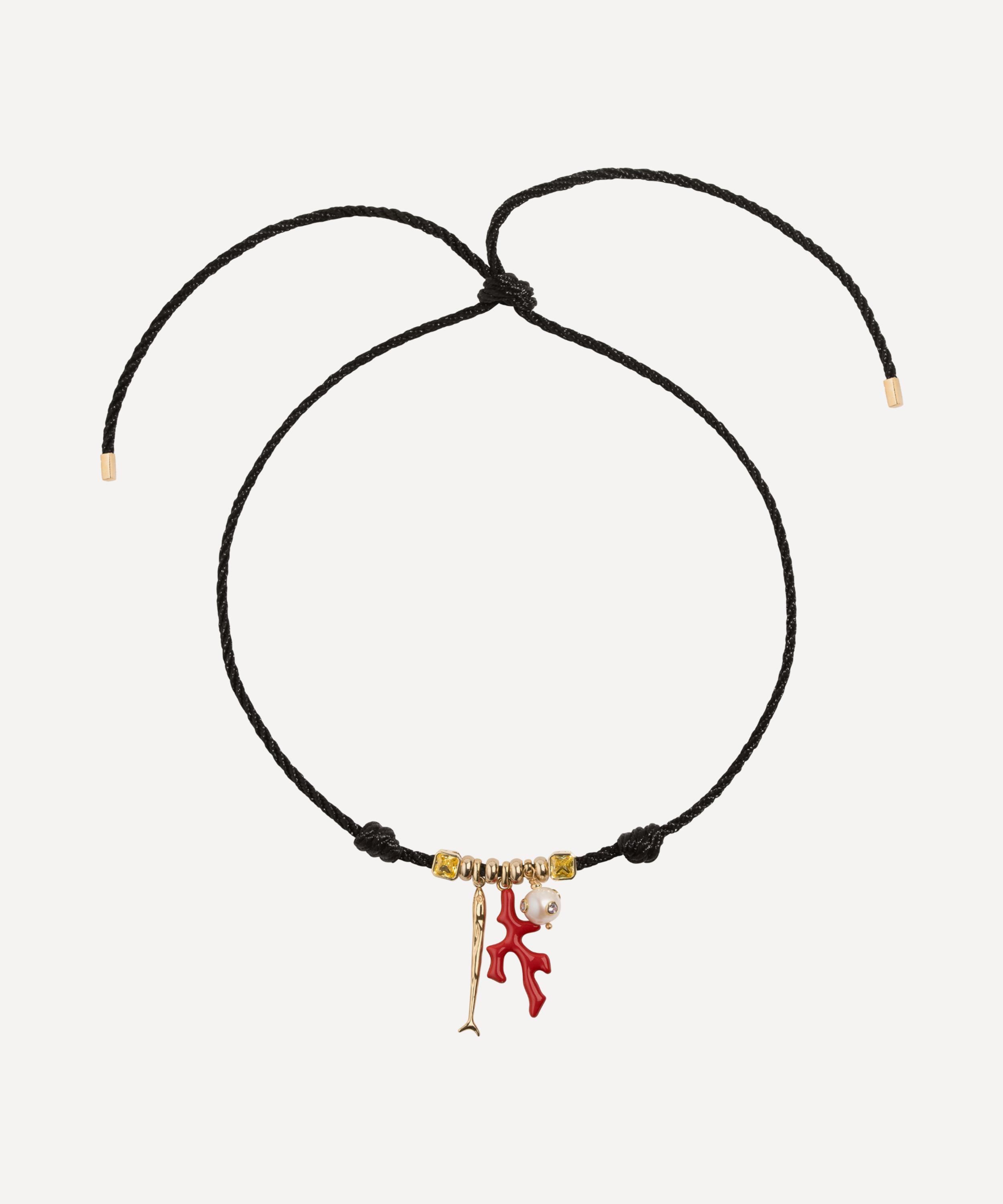 Martha Calvo - 14ct Gold-Plated Sardina Cord Necklace