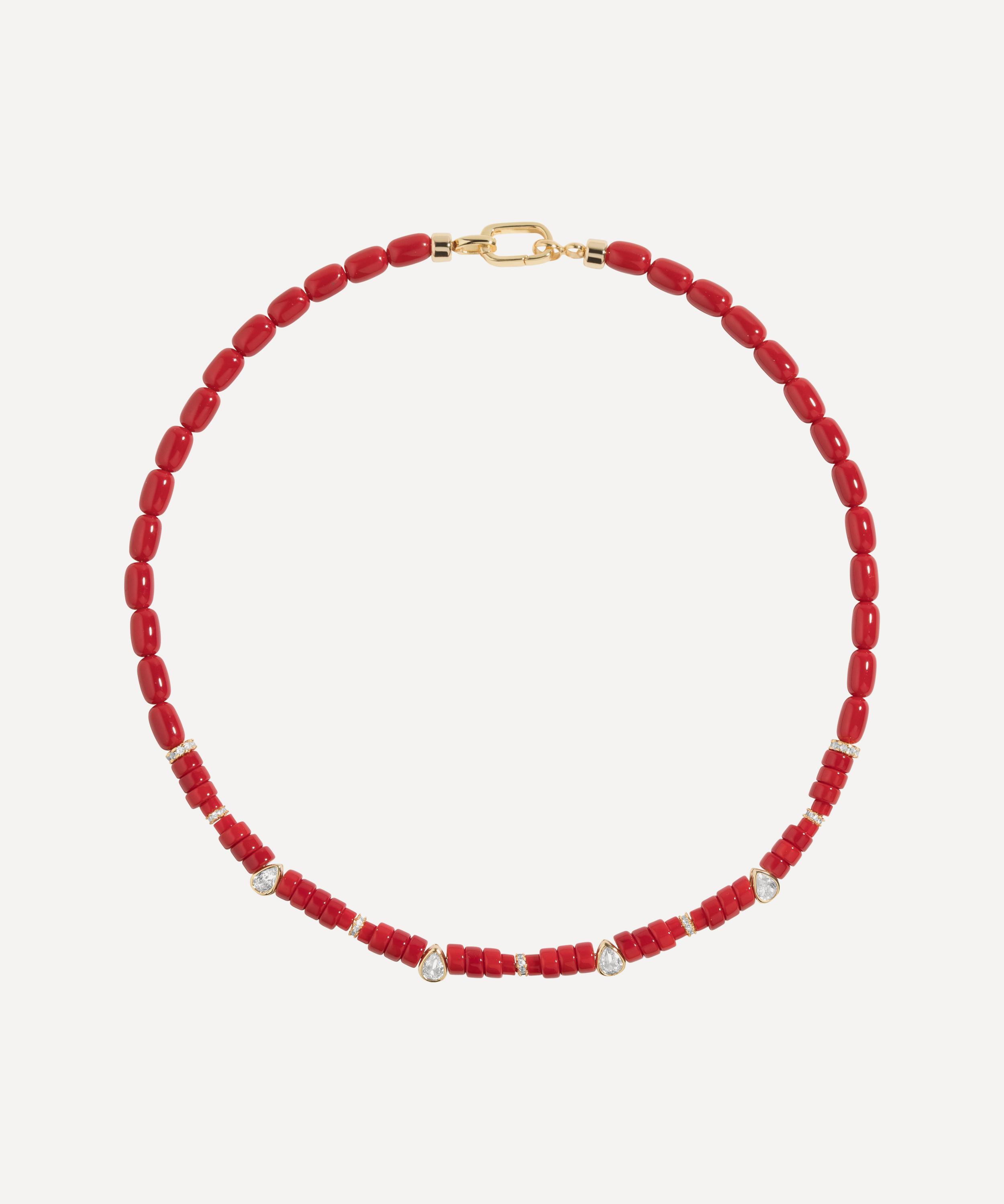 Martha Calvo - 14ct Gold-Plated Alba Bead Necklace image number 0
