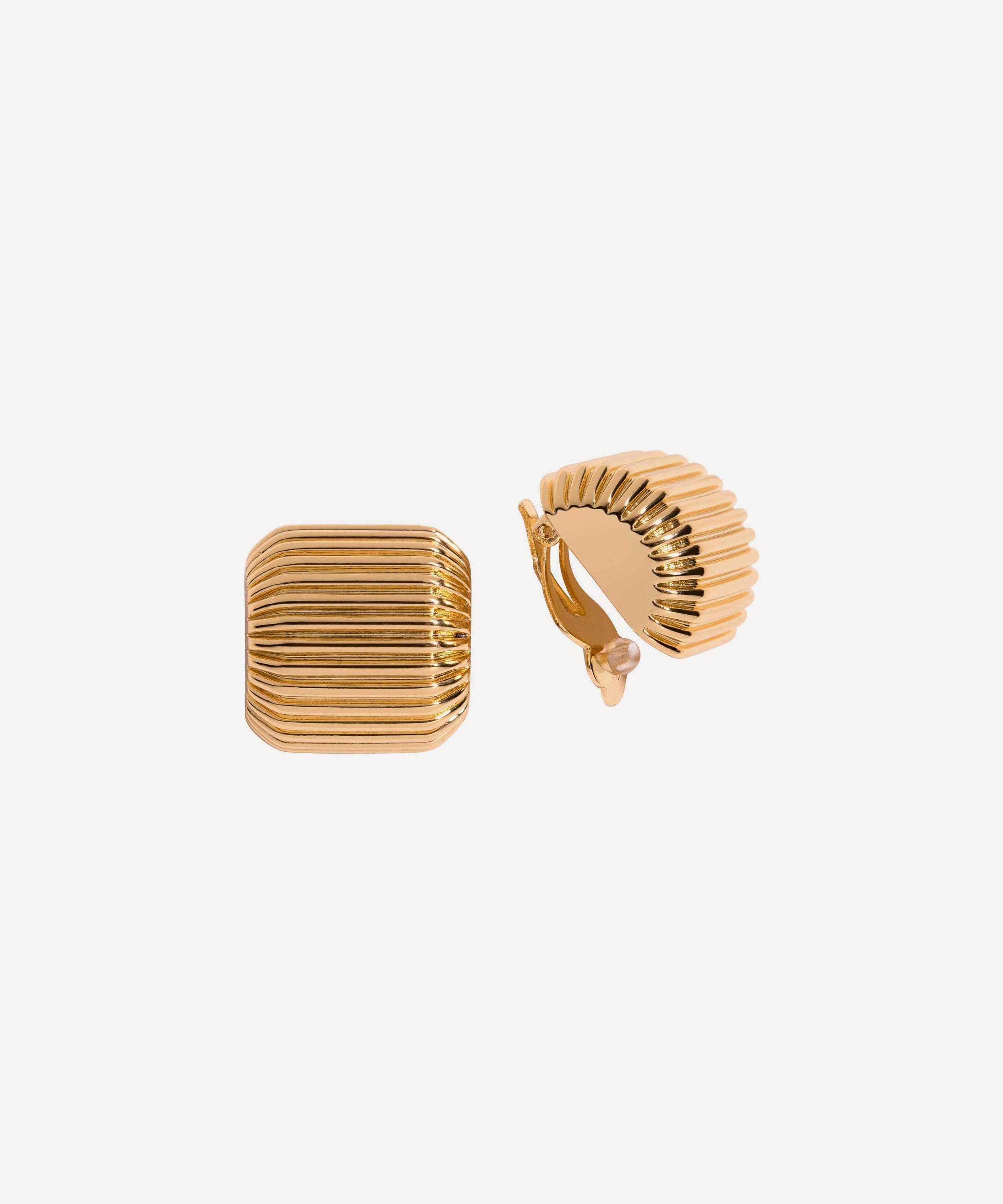 Martha Calvo - 14ct Gold-Plated Elle Clip-On Earrings image number 0