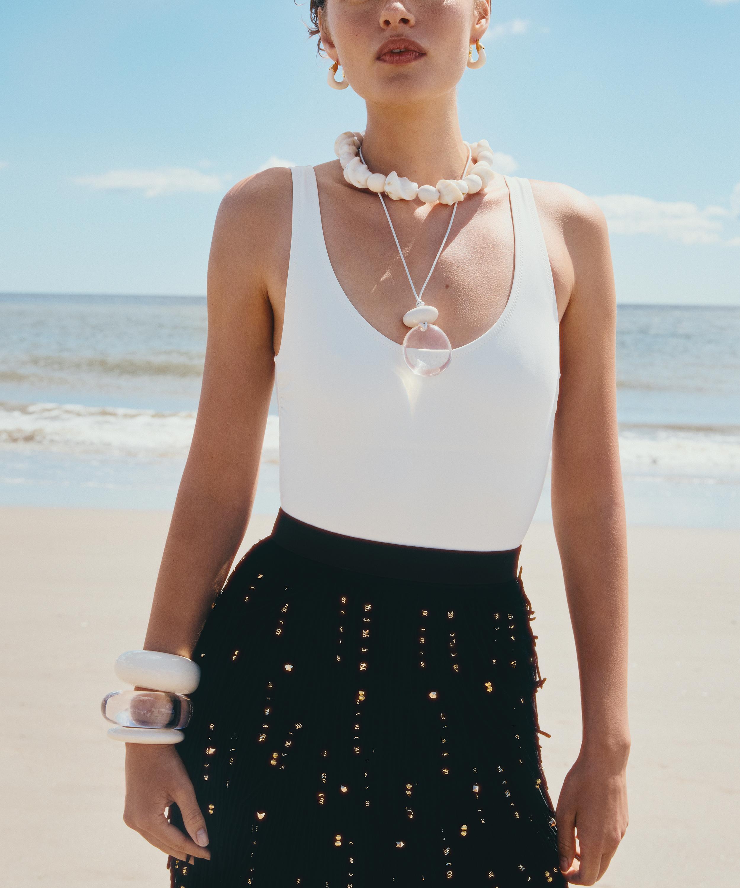 Lizzie Fortunato - Gold-Plated Salamanca Bead Necklace image number 1